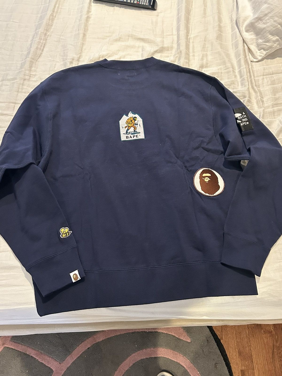 Bape Bape Patches Relaxed Crewneck Size US XL / EU 56 / 4 - 2 Thumbnail