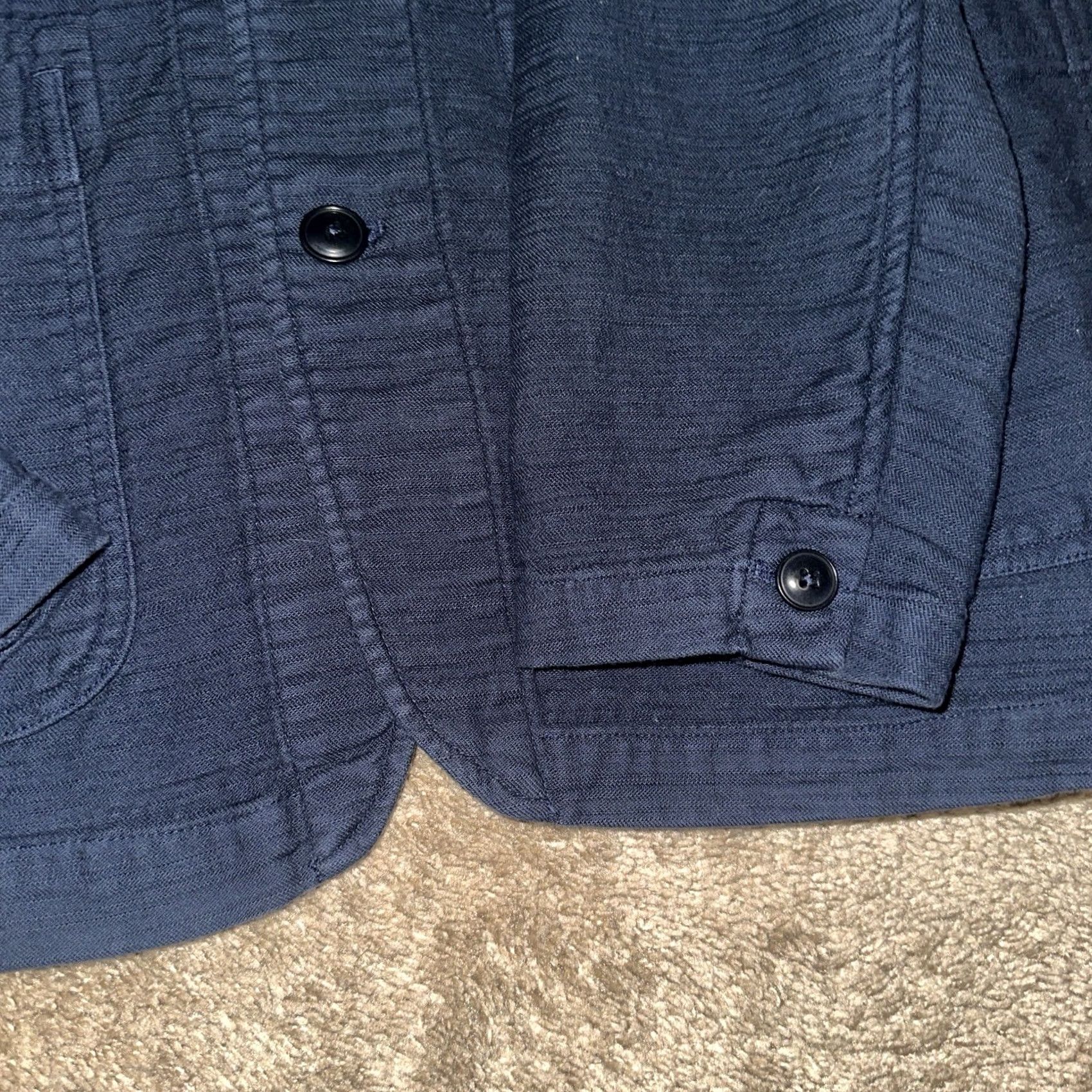 Taylor Stitch VINTAGE: No (omit) The Emerson Blazer Taylor Stitch Jacket Men 46 Blue Size 46R - 2 Thumbnail