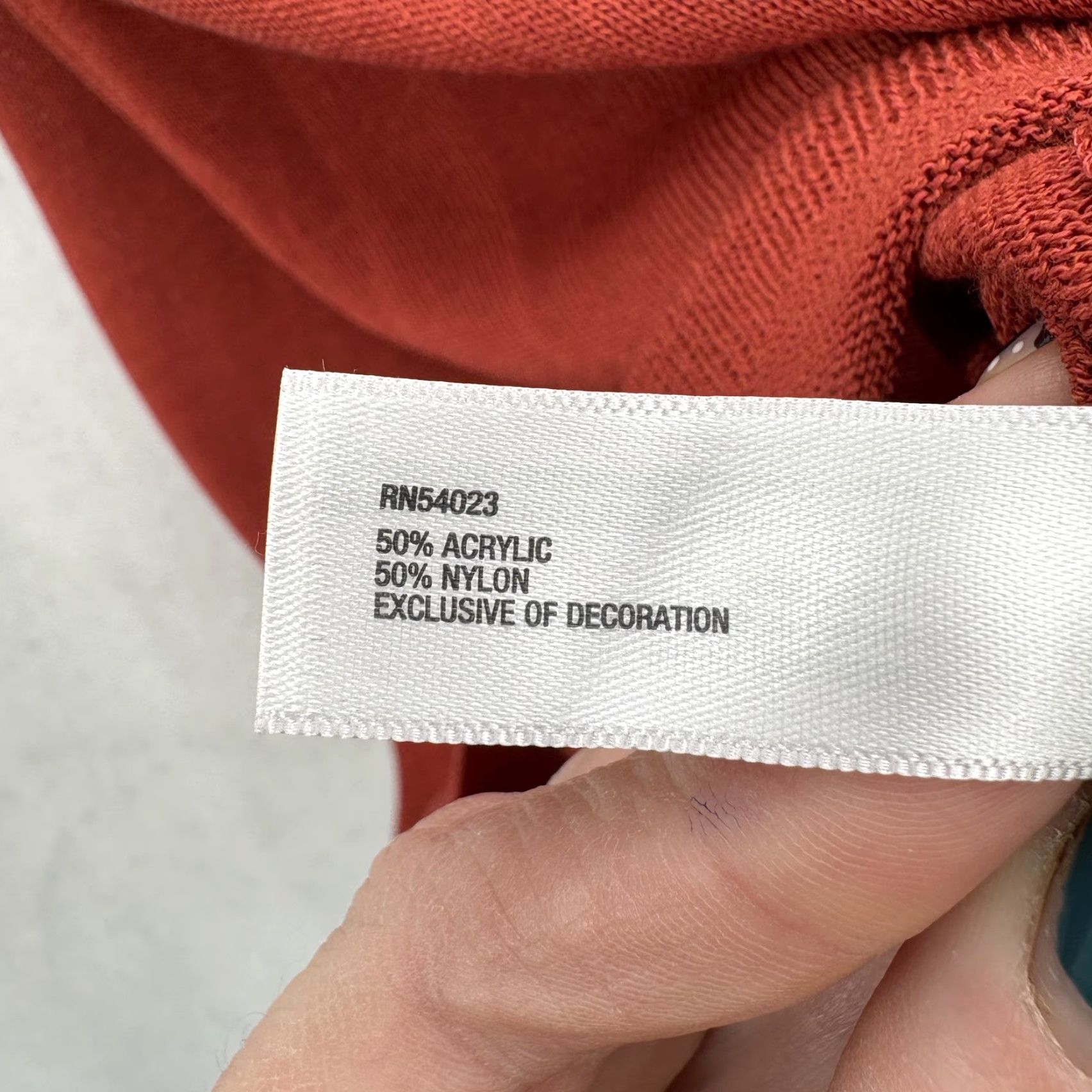 Gap Gap Sweater Womens XS Orange Scoop Neck 3/4 Sleeve Ruffle Lightweight Pullover Size XS / US 0-2 / IT 36-38 - 5 Thumbnail