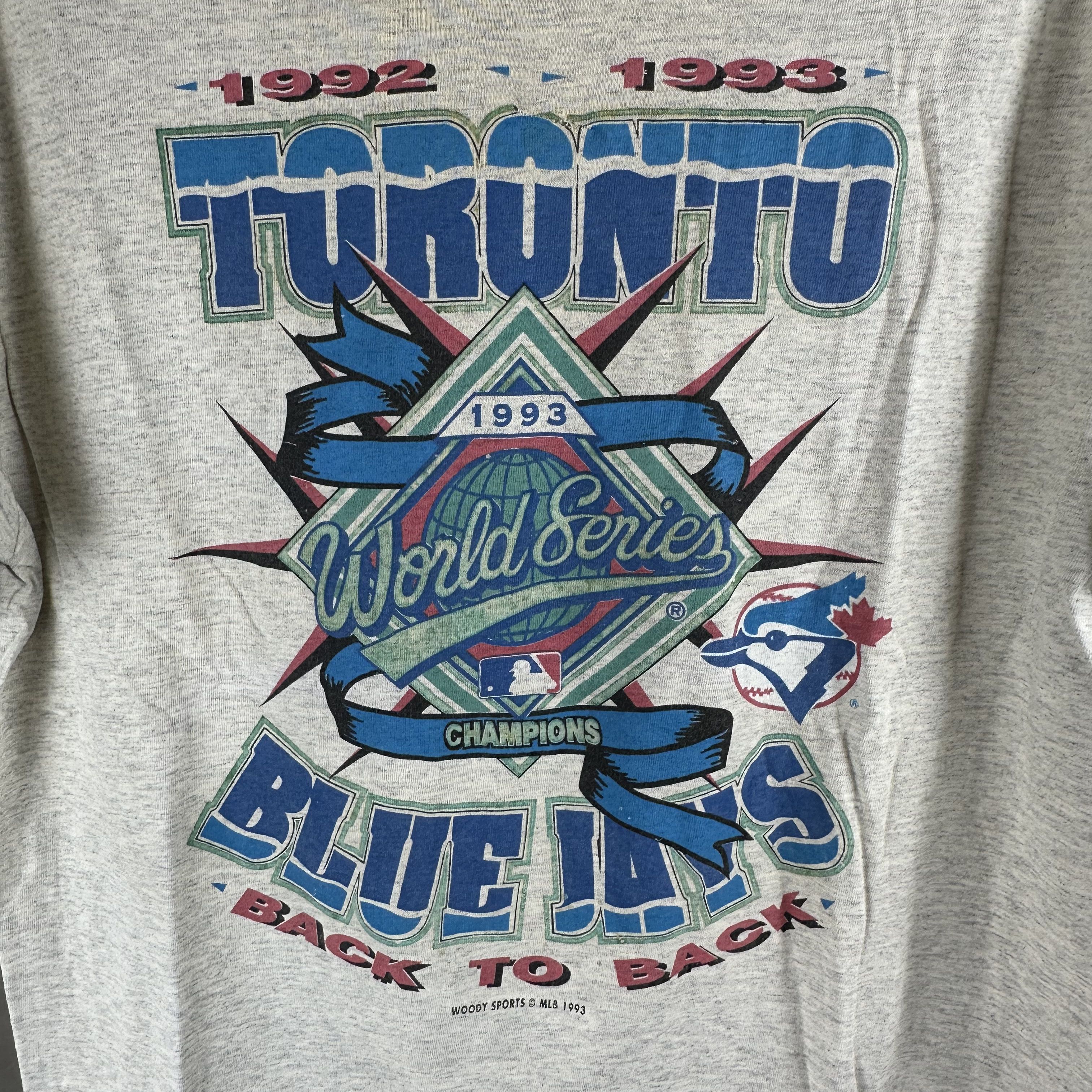 Vintage Vintage 1993 Toronto Blue Jays World Champions MLB T-shirt Size US L / EU 52-54 / 3 - 2 Thumbnail