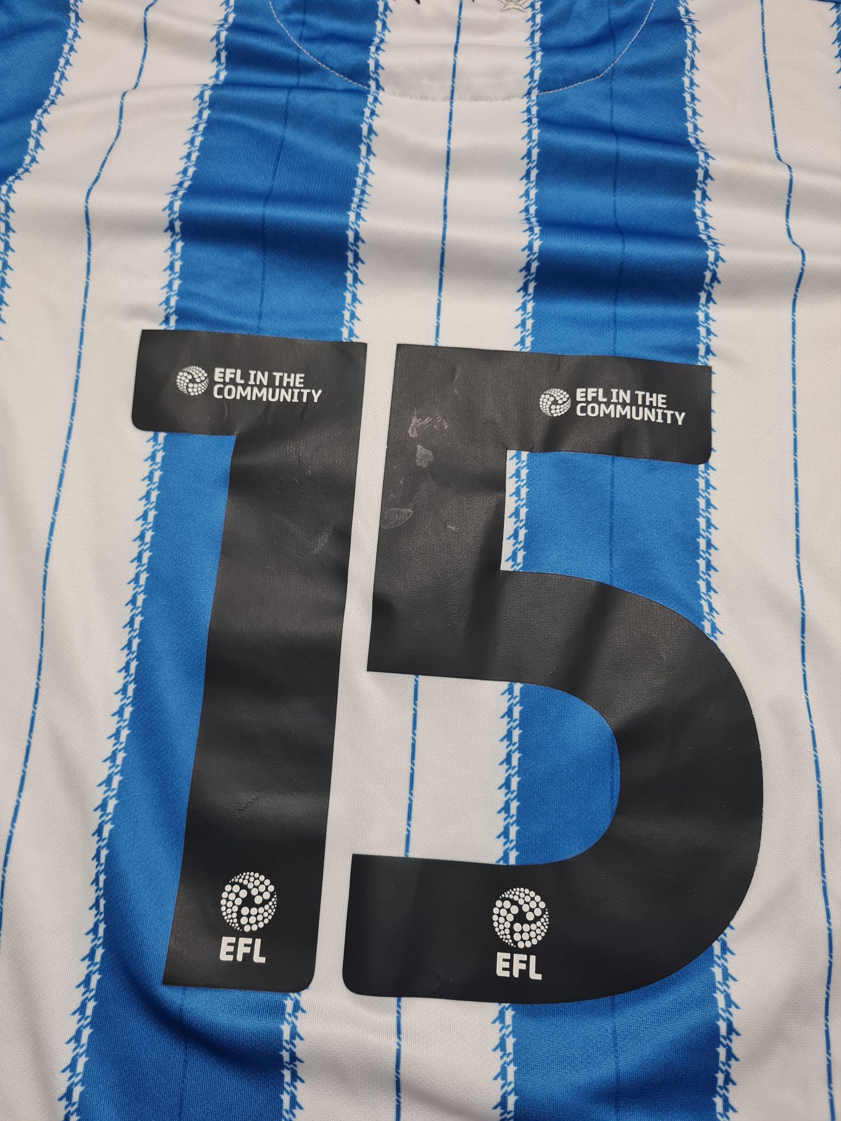 Umbro Huddersfield Town Home Shirt 2024/25 Umbro Mens Blue White Size US L / EU 52-54 / 3 - 23 Thumbnail