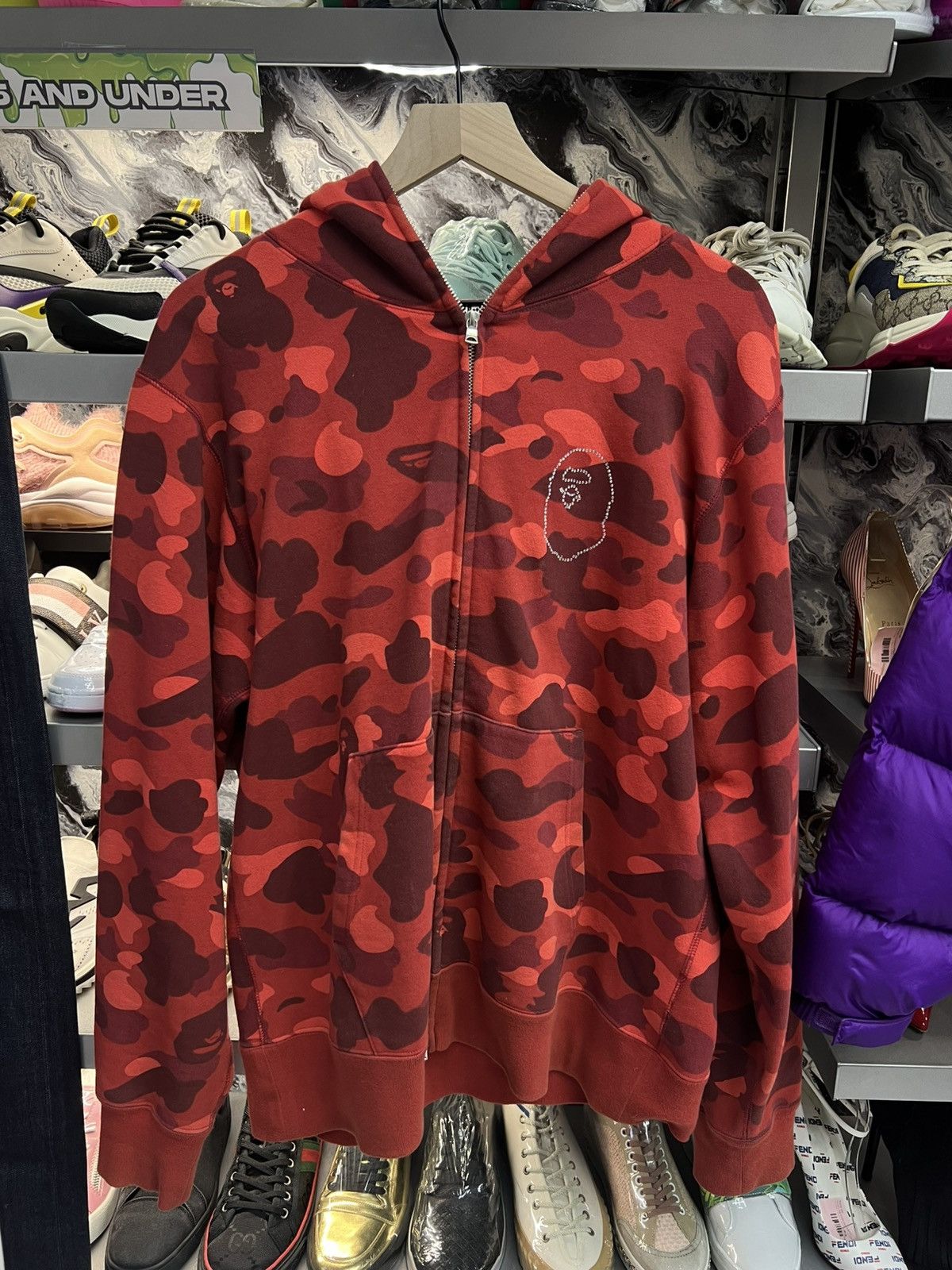 Bape Bape Swarovski Hoodie Full Zip Size US XL / EU 56 / 4 - 1 Thumbnail
