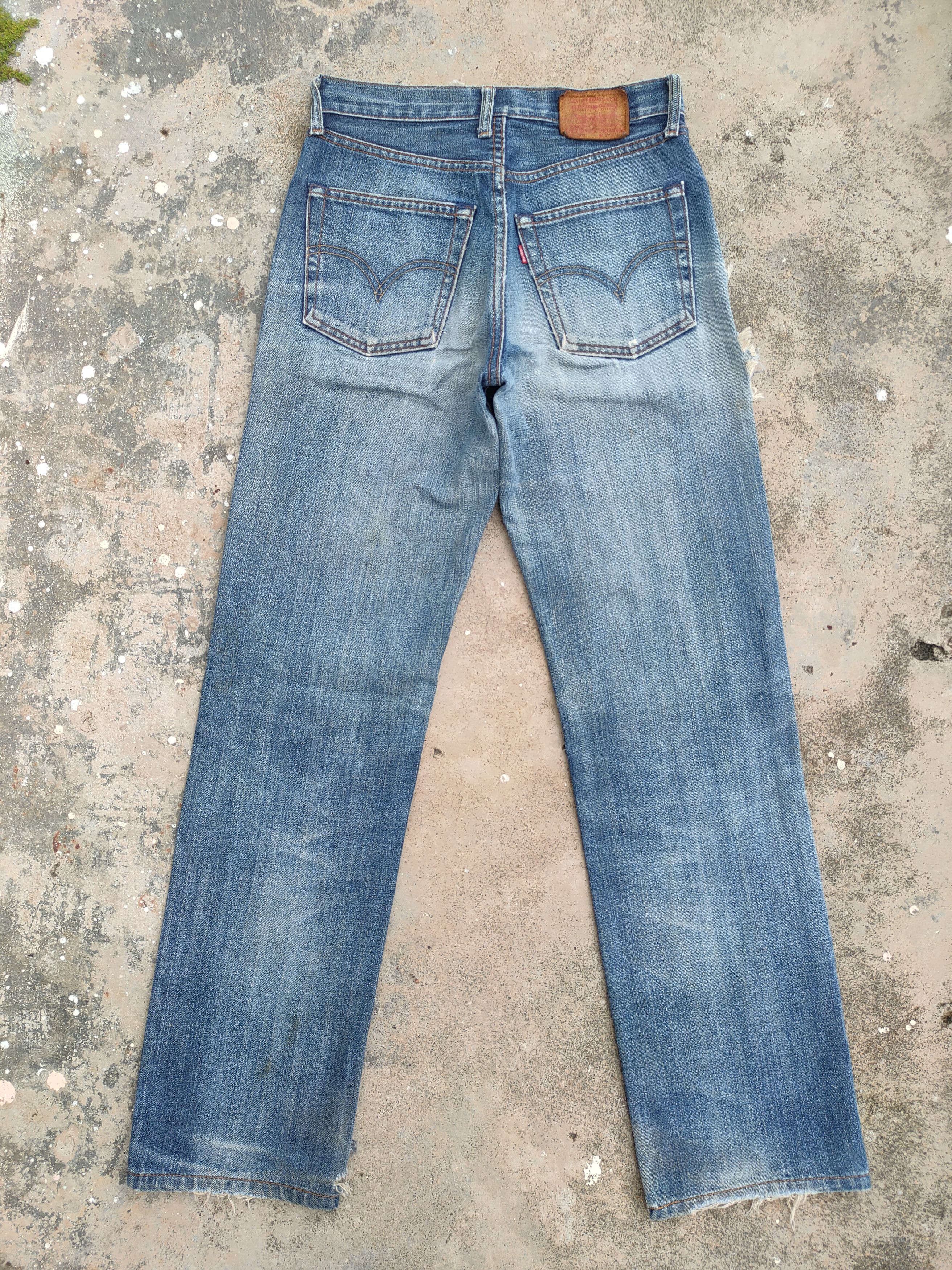 Jean × Levi's × Vintage VINTAGE LEVI'S 502 FADED RIPPED JEANS DENIM PANTS Size US 29 - 2 Thumbnail