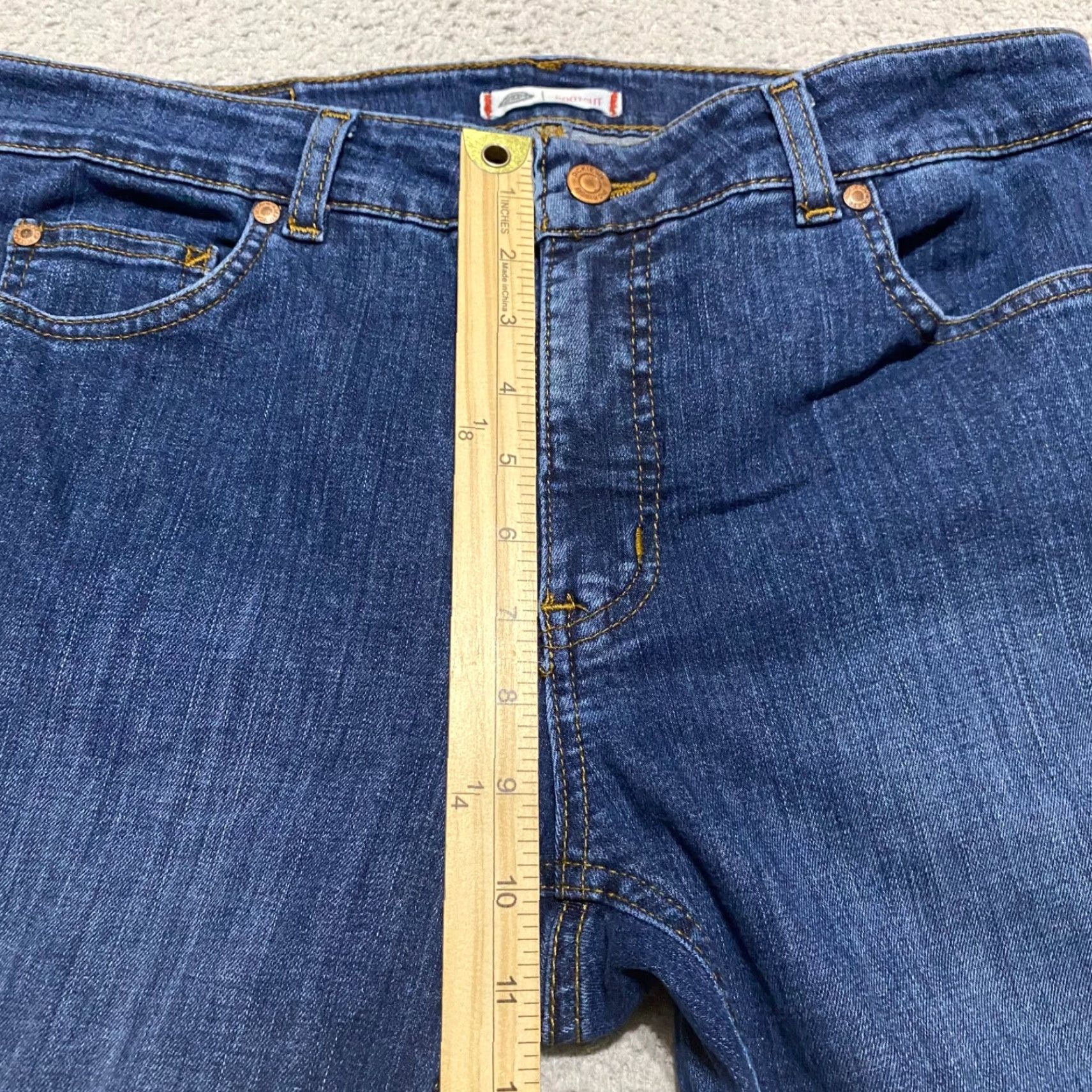 Dickies Dickies Jeans Womens 10 Blue Denim Medium Wash Bootcut Mid Rise Stretch 5-Pocket Design Casual Jeans Womens Size 32" / US 10 / IT 46 - 7 Thumbnail