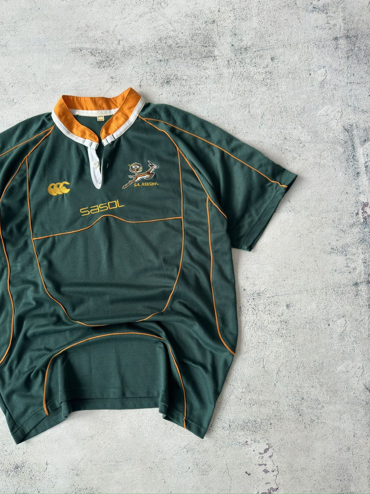 Canterbury of New Zealand × Vintage Vintage Canterbury South Africa Rugby Shirt Size US XL / EU 56 / 4 - 2 Thumbnail