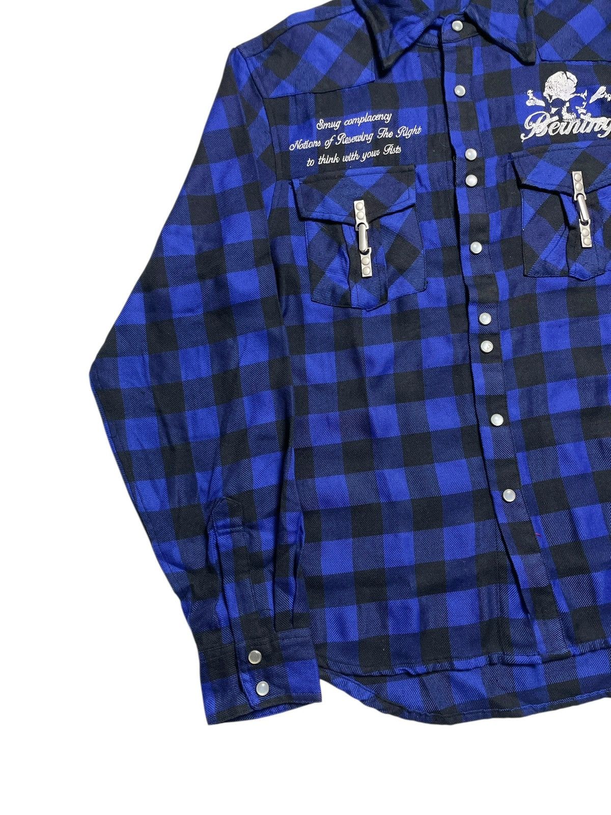 KMRii 2000’s Berning Sho - Vkei Style Poem Skull Logo Button Shirt Size US M / EU 48-50 / 2 - 4 Thumbnail
