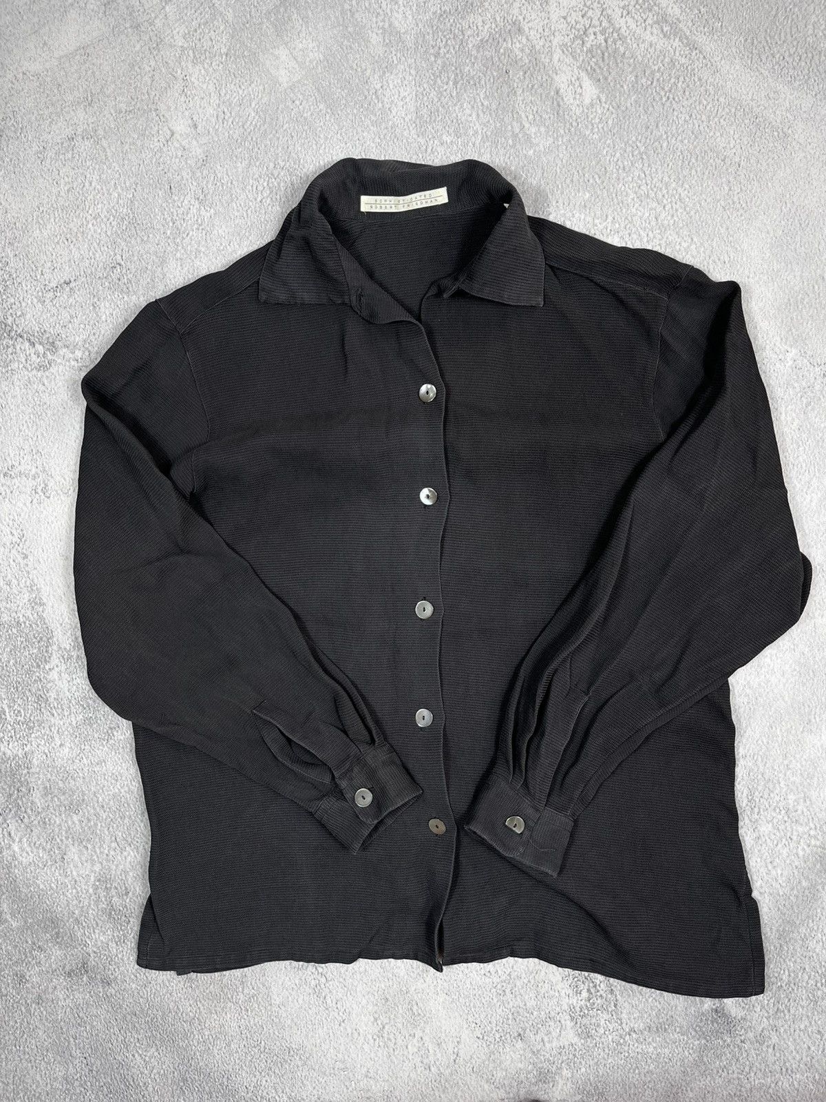 Japanese Brand × Vintage Vintage Y2K sophisticated silk shirt old money style S Size US S / EU 44-46 / 1 - 2 Thumbnail