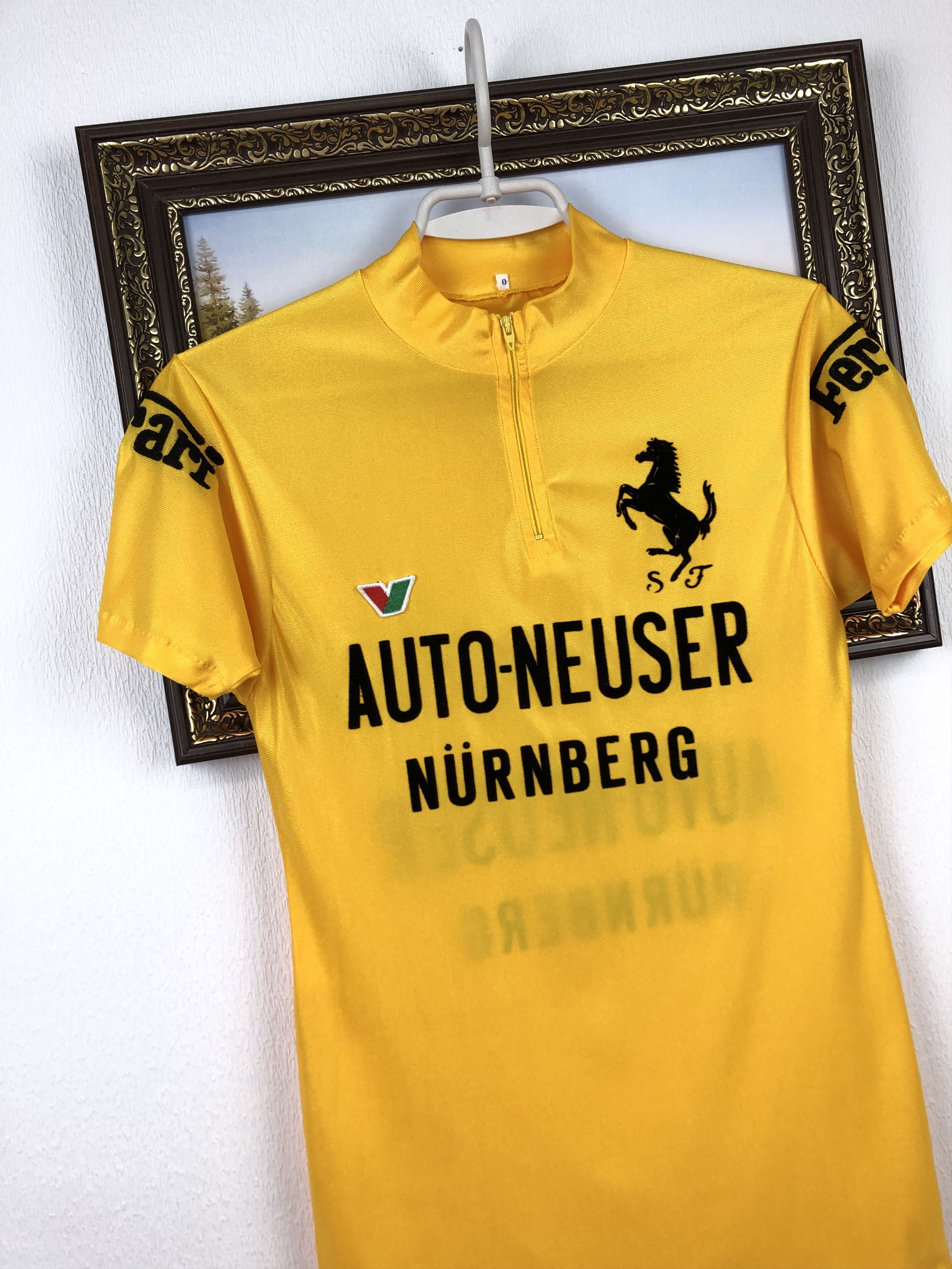 Vintage Vintage 80's Ferrari Cycling Racing Jersey Trikot Hype Slim Size US M / EU 48-50 / 2 - 3 Thumbnail