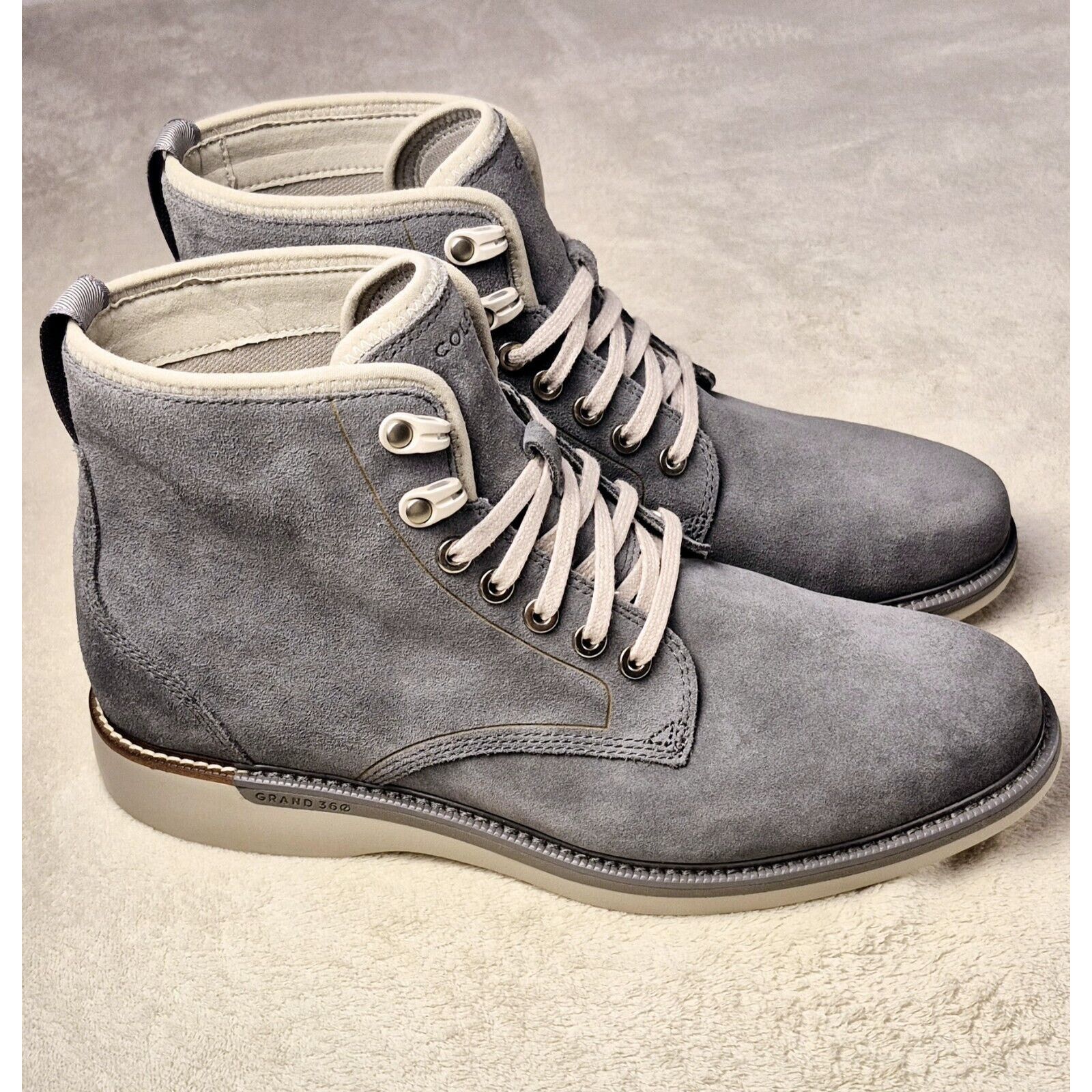 Cole Haan Cole Haan Grand 360 Grey Men's Suede Boots High Shoes 9.5 M Size US 9.5 / EU 42-43 - 1 Thumbnail