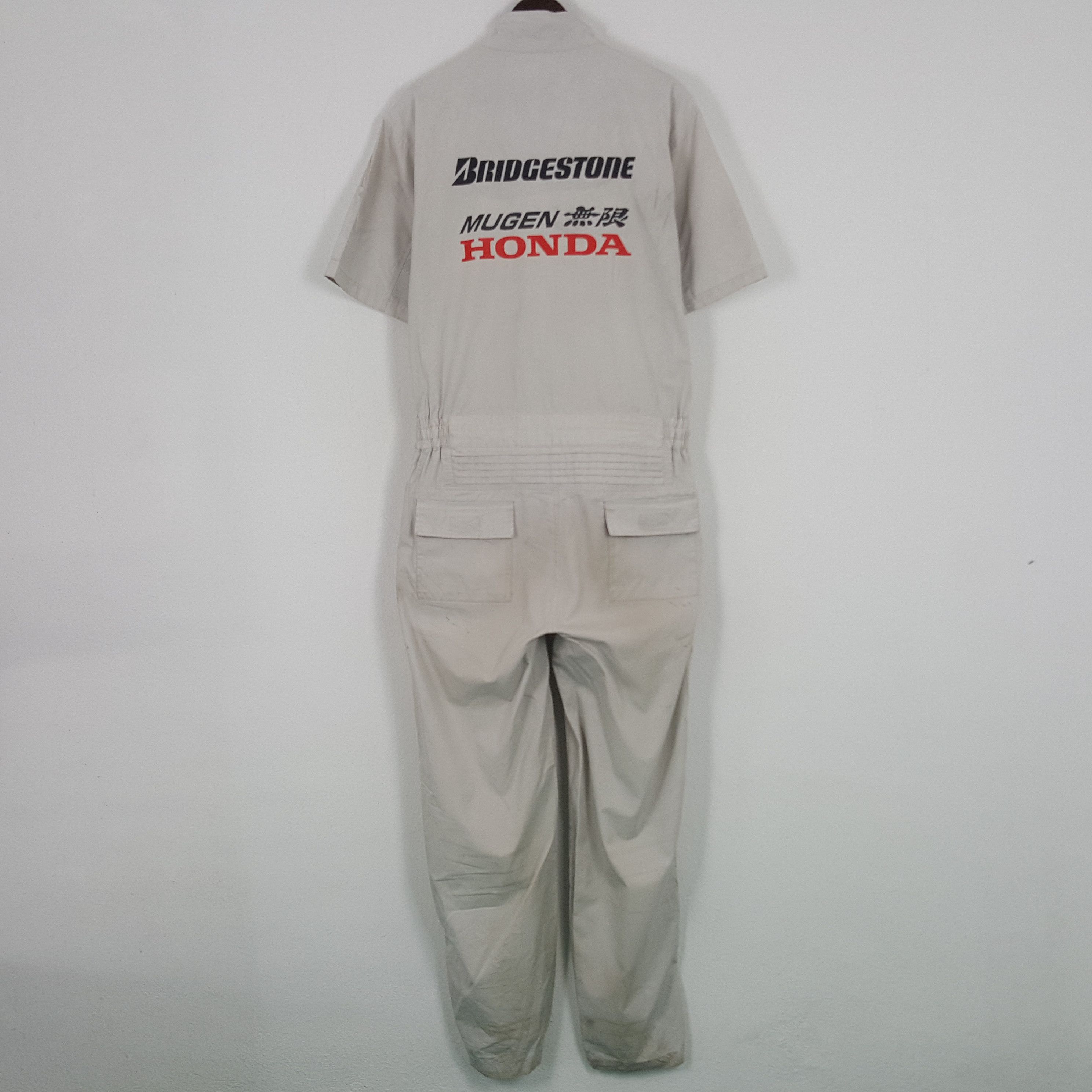 Honda × Japanese Brand × Vintage Vintage Bridgestone x Honda Custom Art Jumpsuit Jacket Size US L / EU 52-54 / 3 - 1 Thumbnail