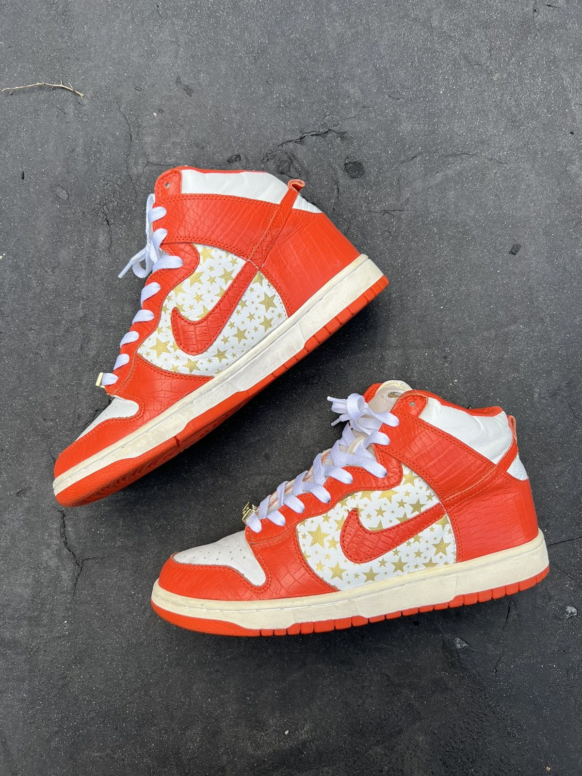 Orange Nike Dunk High Pro Sb Supreme Buy Nike Supreme X Dunk High