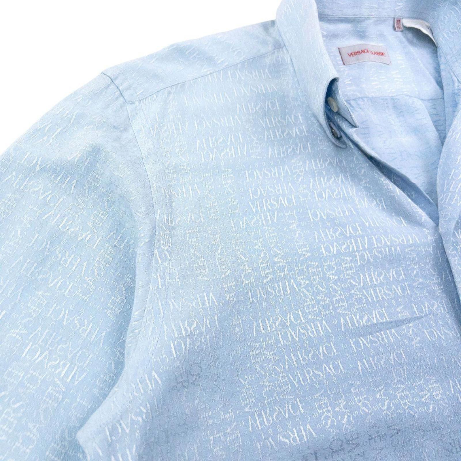 Versace Vintage 2000s Versace Classic Monogram Long Sleeve Shirt M Size US M / EU 48-50 / 2 - 6 Thumbnail