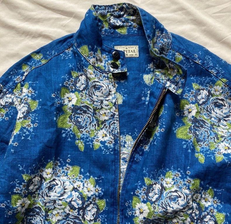 Kapital Kapital Blue dyed linen floral out-of-print jacket Size US M / EU 48-50 / 2 - 2 Thumbnail