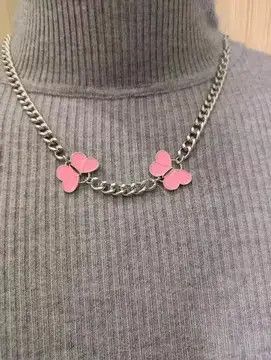Jewelry Butterfly Vintage Necklace chain pendent Size ONE SIZE - 1 Thumbnail