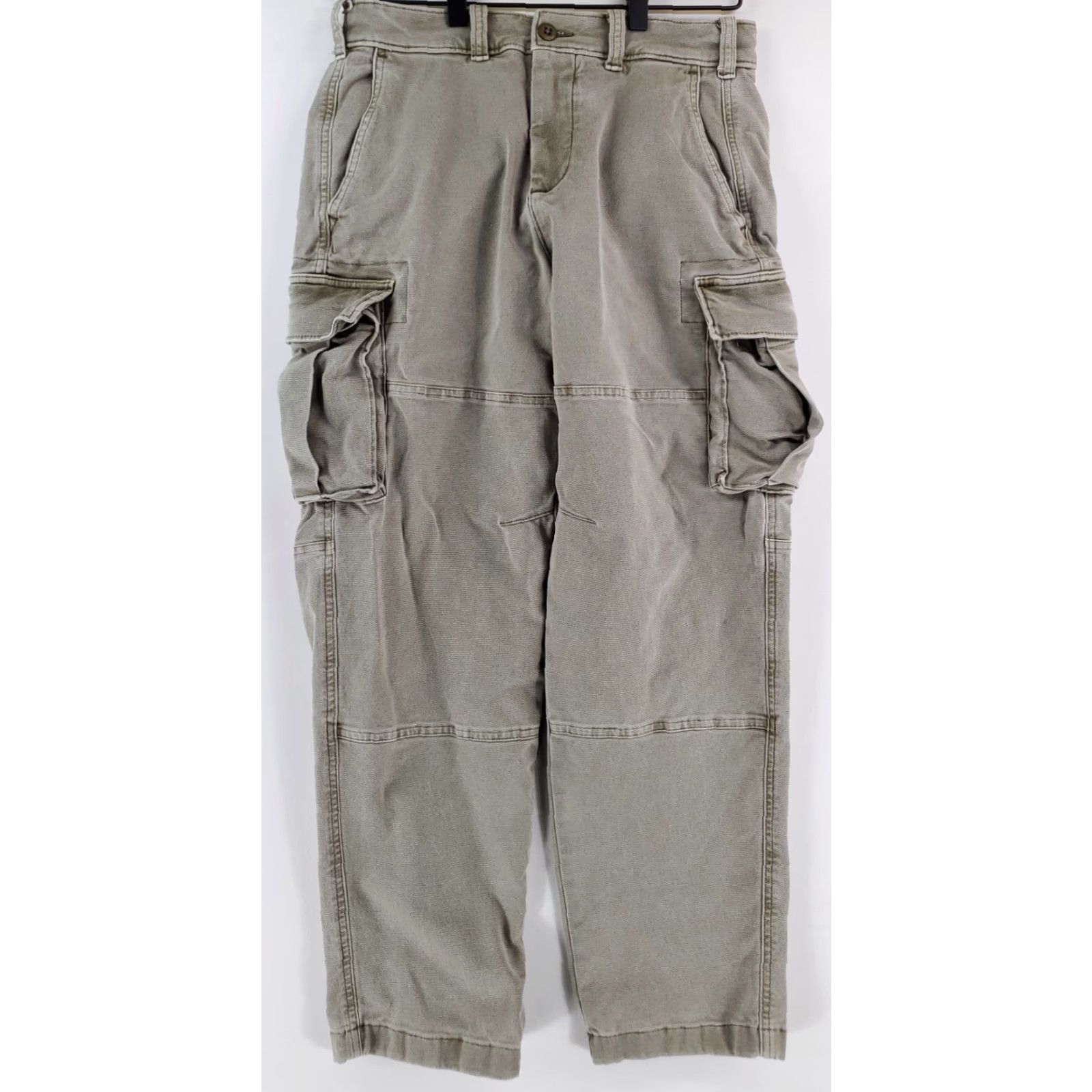 Abercrombie & Fitch Abercrombie & Fitch Cargo Pants Stretch Green Mens 28 x 30 28 x 26 Inseam 26 Regular Size Type Pants Mens Green Cargo Stain Notes Size US 28 / EU 44 - 2 Thumbnail