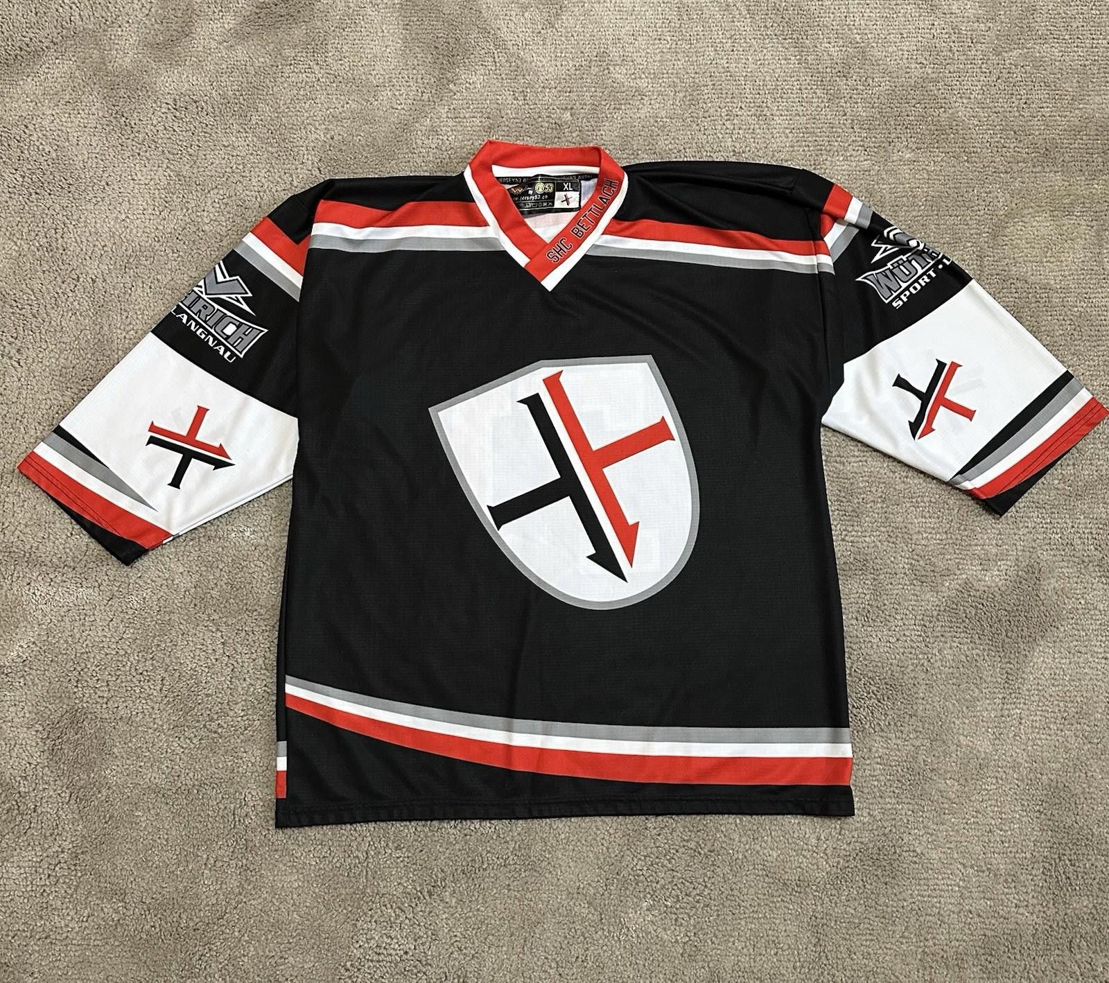 Designer Hockey Jersey 53 SHC Bettlach Trikot Shirt #71 WEIBEL Jersey Size US XL / EU 56 / 4 - 1 Thumbnail