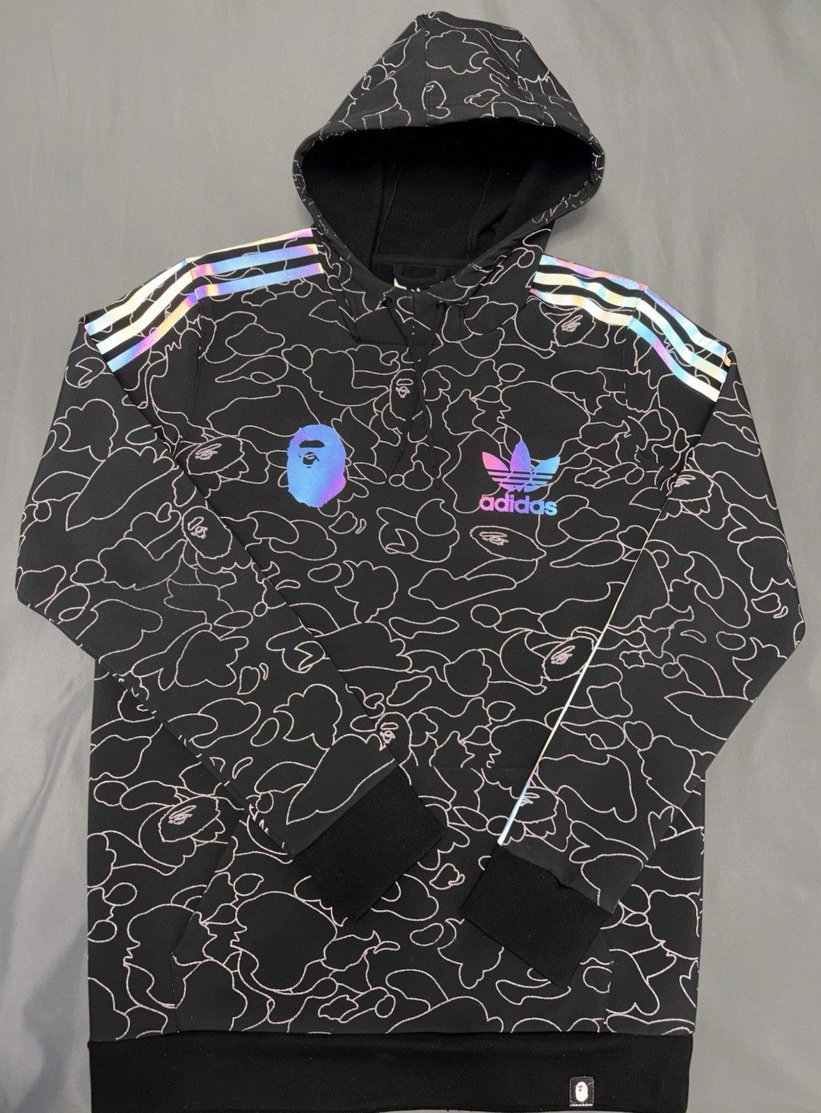 Adidas × Bape Bape x Adidas Tech Hoodie | Grailed