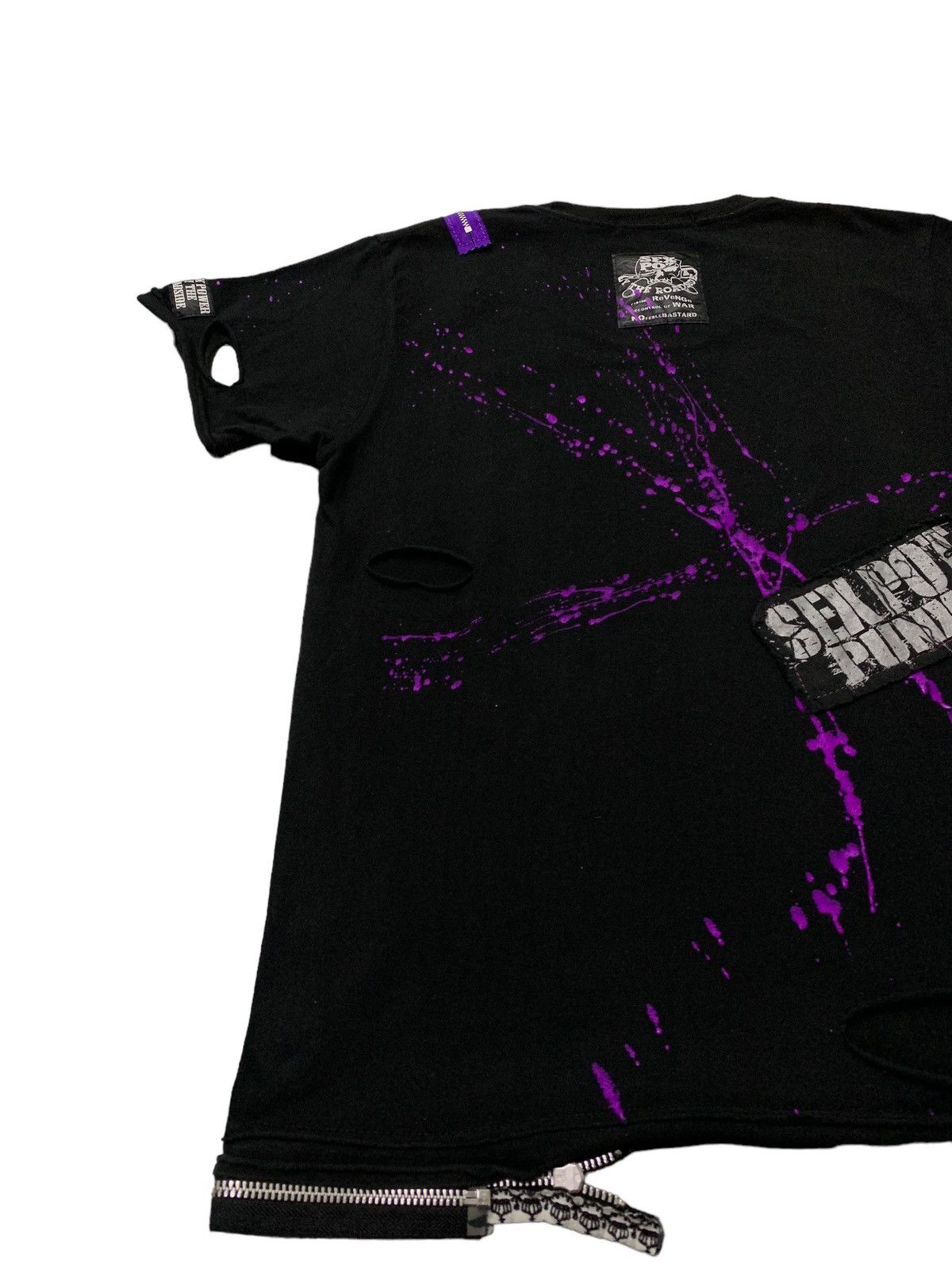 Hysteric Glamour Sex Pot Revenge Bondage Distressed Zipper Tshirt Size US S / EU 44-46 / 1 - 15 Thumbnail