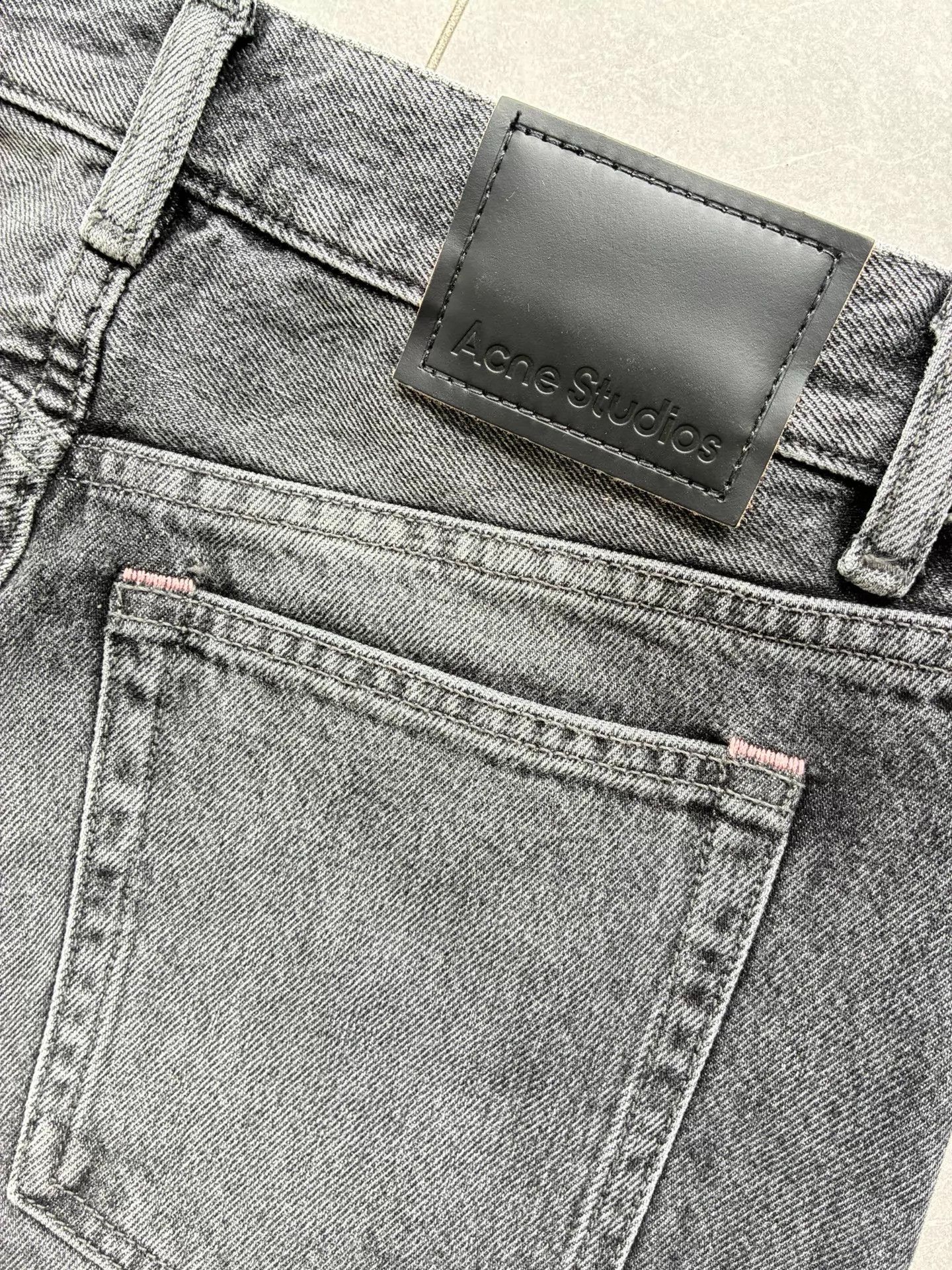 Acne Studios Acne Studios Black Gray Straight Jeans 26 Size 26" / US 2 / IT 38 - 5 Thumbnail