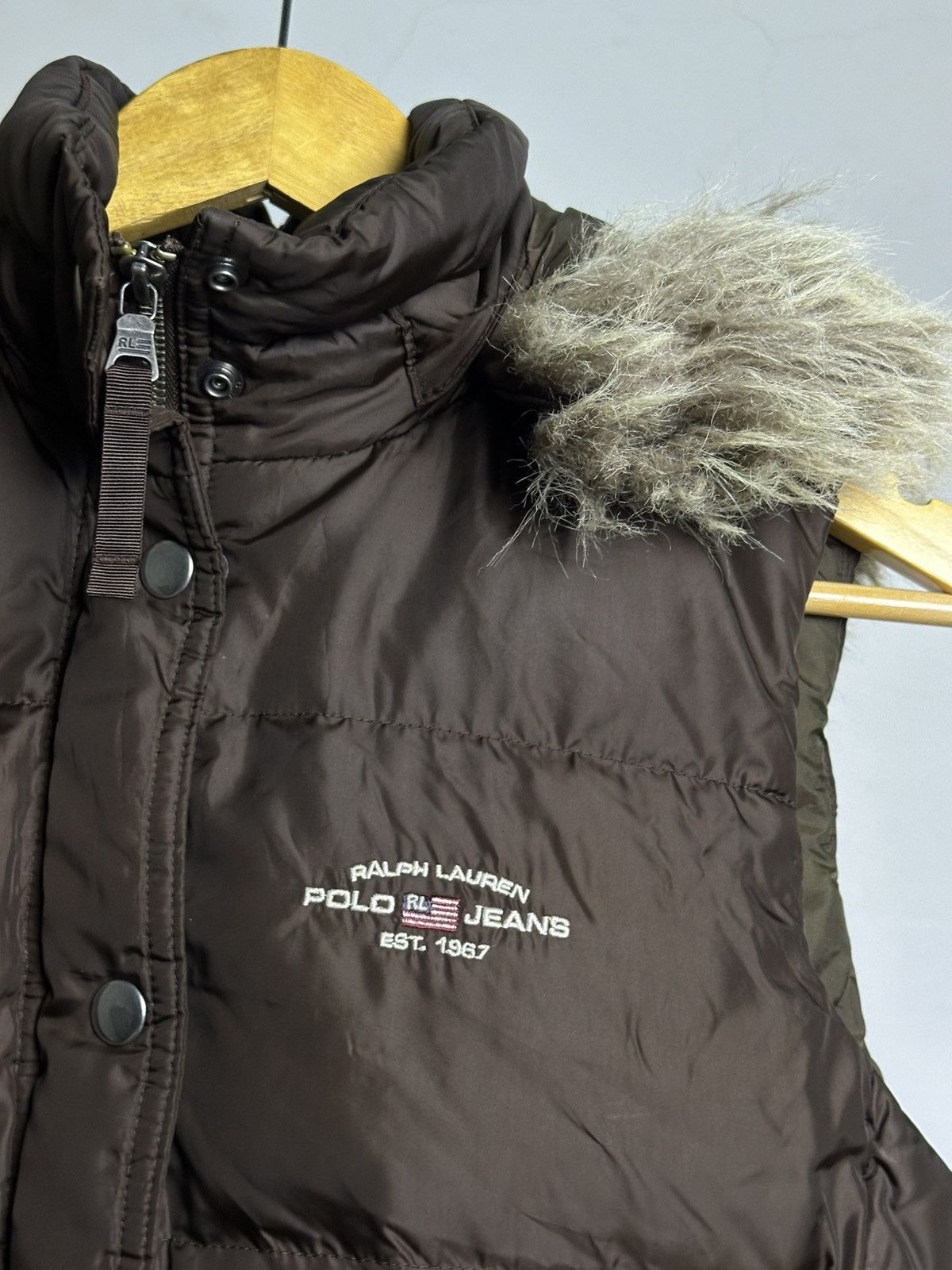 Polo Ralph Lauren Polo Ralph Lauren Fur Puffer Sleeveless Jacket Size US S / EU 44-46 / 1 - 8 Thumbnail
