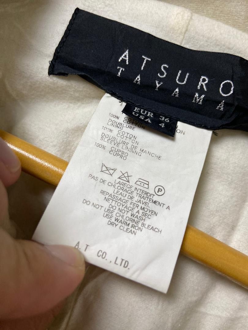 Japanese Brand Atsuro Tayama Double Breasted Trench Coat (193) Size US XXS / EU 40 - 5 Thumbnail