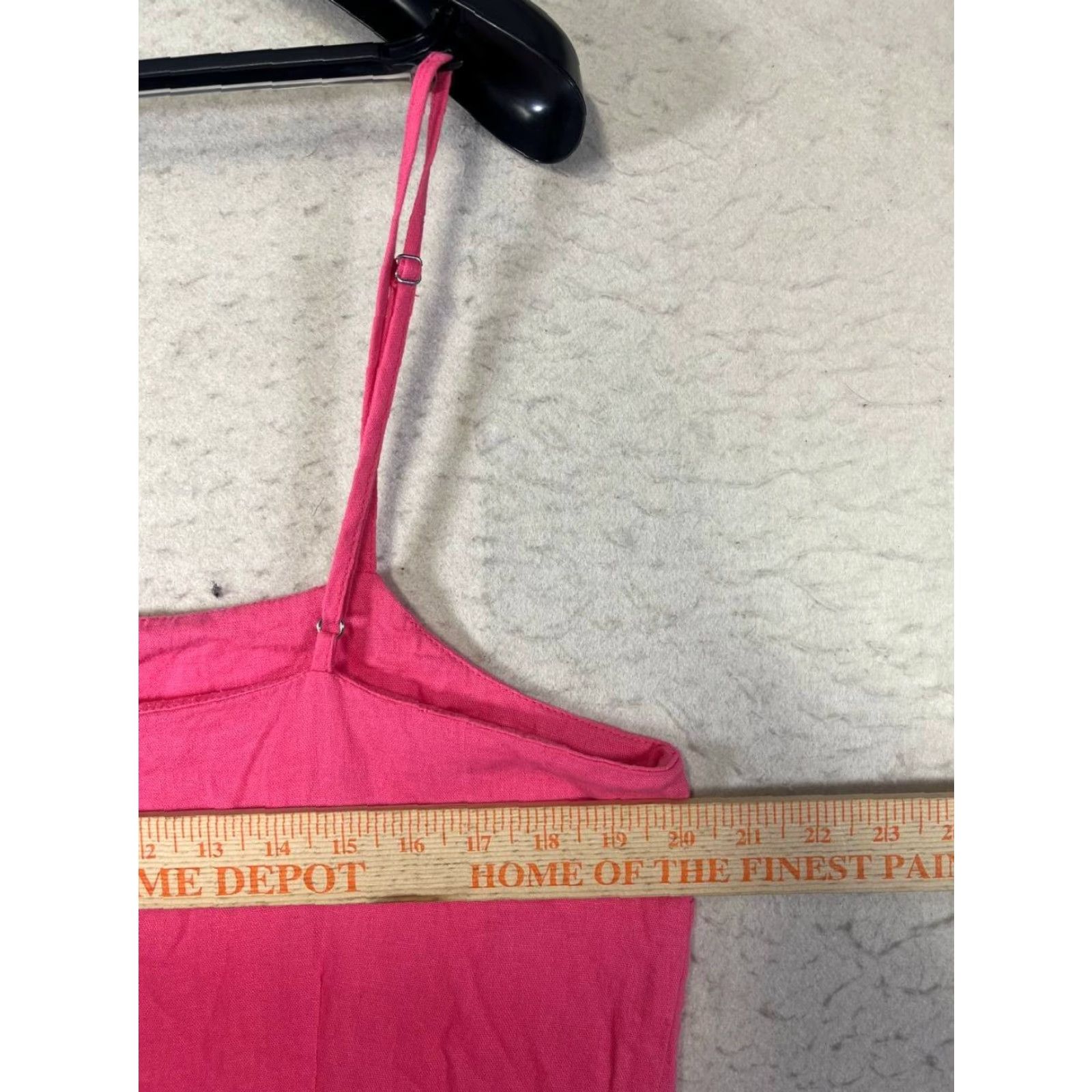Vintage Only Linen Blend Top Cami Women Size XL Spaghetti Traps Pink Size XL / US 12-14 / IT 48-50 - 3 Thumbnail