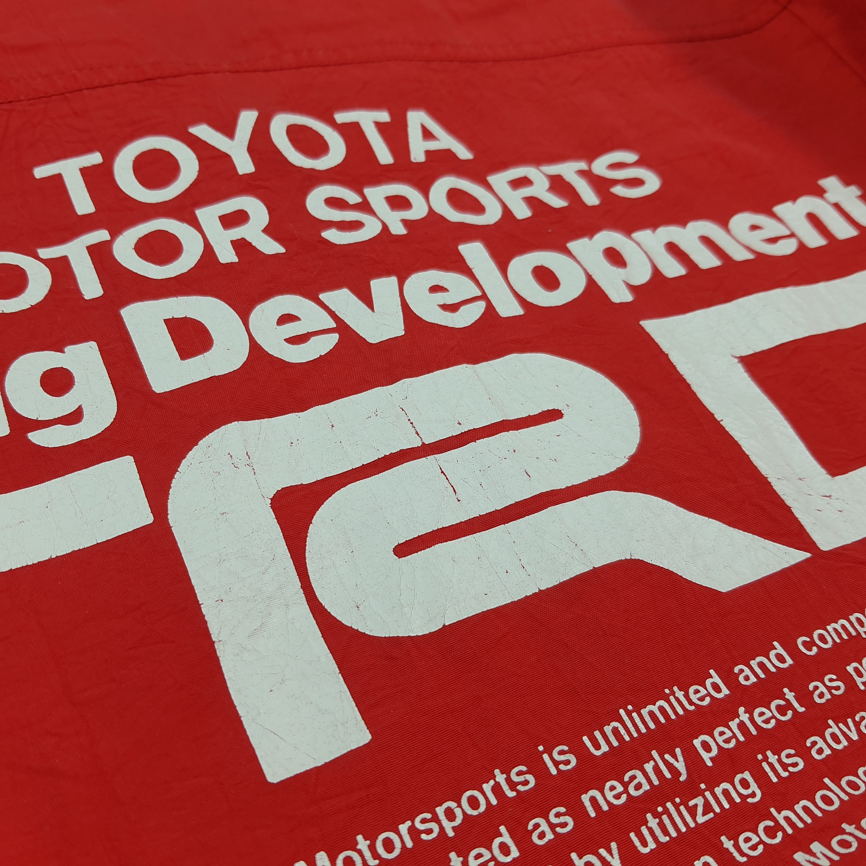 Japanese Brand Vintage 90s Toyota TRD Racing Jacket Red Bomber C300N2 Size US L / EU 52-54 / 3 - 12 Thumbnail