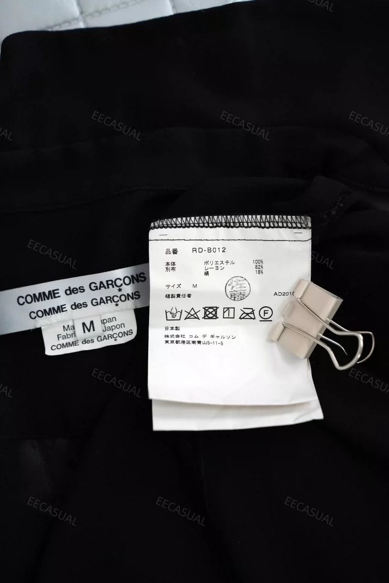 Comme des Garcons Comme Des Garcons Black Velvet Shirt with Lantern Sleeves Size M / US 6-8 / IT 42-44 - 9 Thumbnail