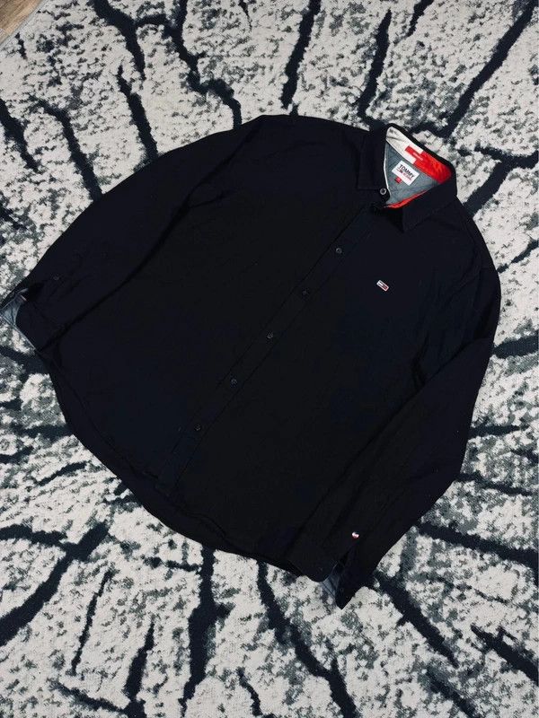 Tommy Hilfiger Tommy Hilfiger heavy overshirt black XL logo Size US XL / EU 56 / 4 - 2 Thumbnail
