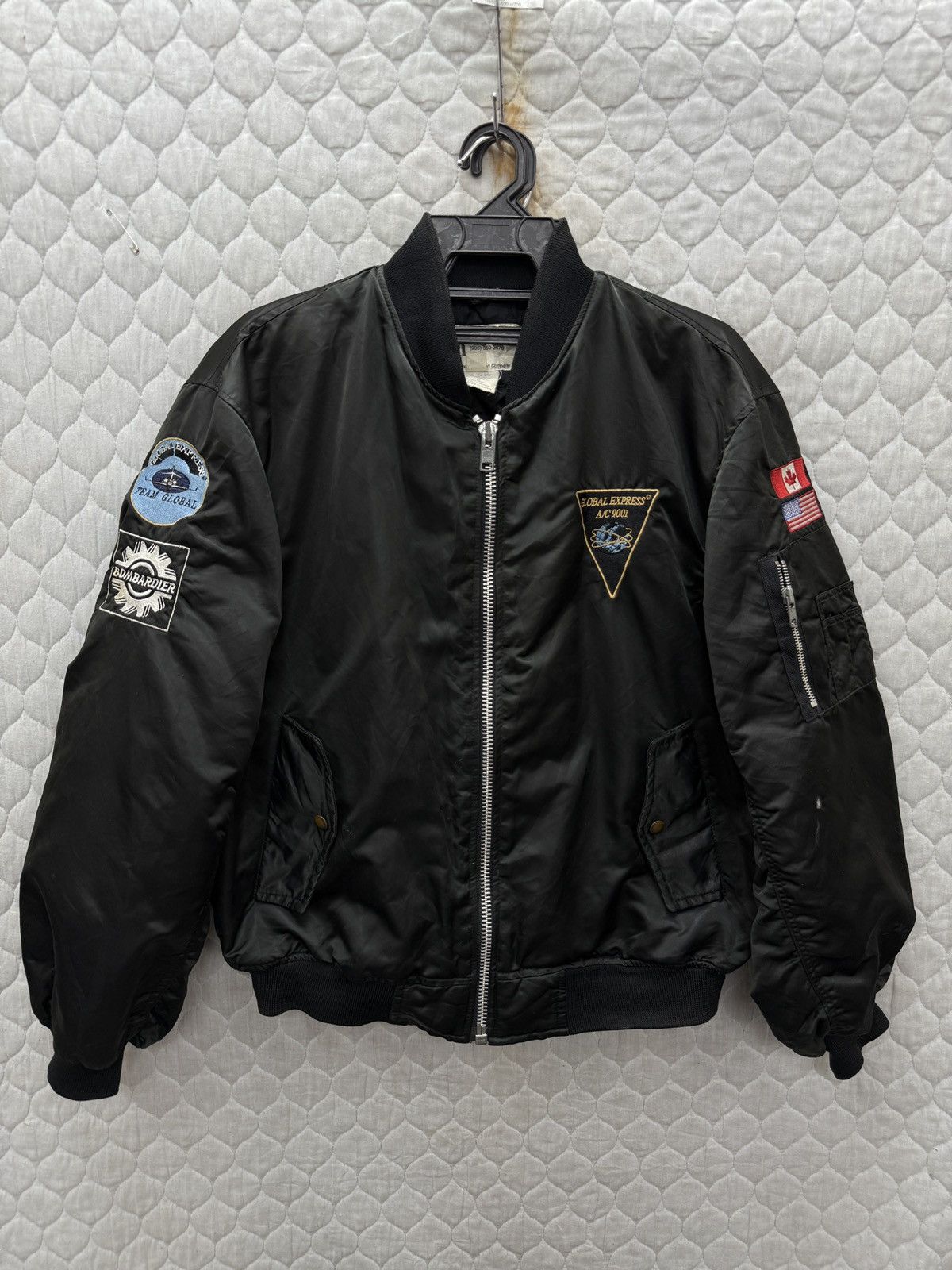 Vintage 🔥🔥🔥STEALS VINTAGE ADD IMPACT GLOBAL EXPRESS BOMBER JACKET Size US M / EU 48-50 / 2 - 2 Thumbnail