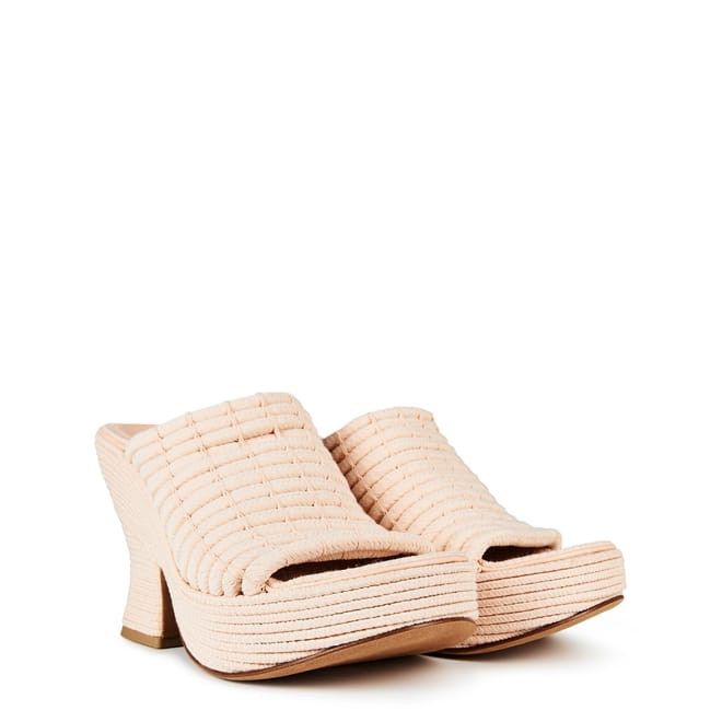 Bottega Veneta Bottega Veneta Mule Sandals in Pink Size US 7.5 / IT 37.5 - 3 Thumbnail