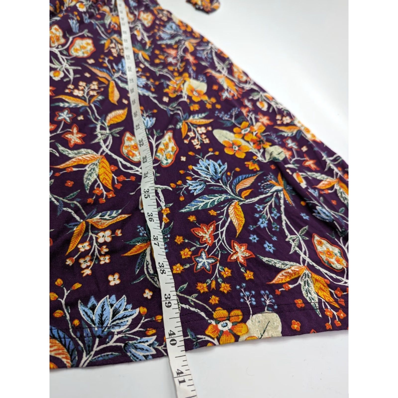 Vintage **Beloved Purple Floral Shift Dress Size M** User: **Beloved Purple Floral Midi Dress Size M** Size M / US 6-8 / IT 42-44 - 6 Thumbnail