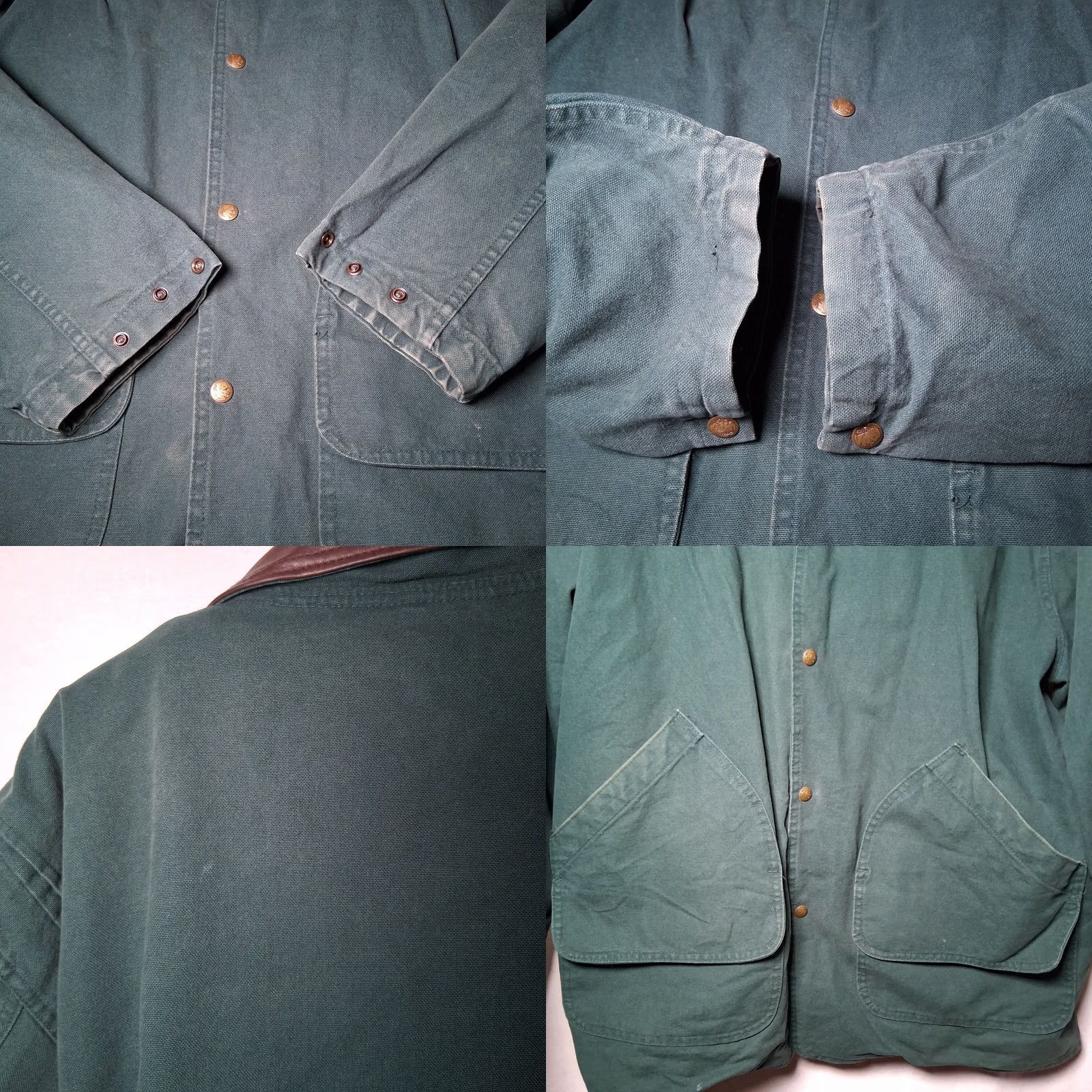 Vintage VINTAGE Woolrich Barn Chore Jacket Men XL Hunter Green Serape Blanket Lined USA Jacket Size US XL / EU 56 / 4 - 9 Thumbnail