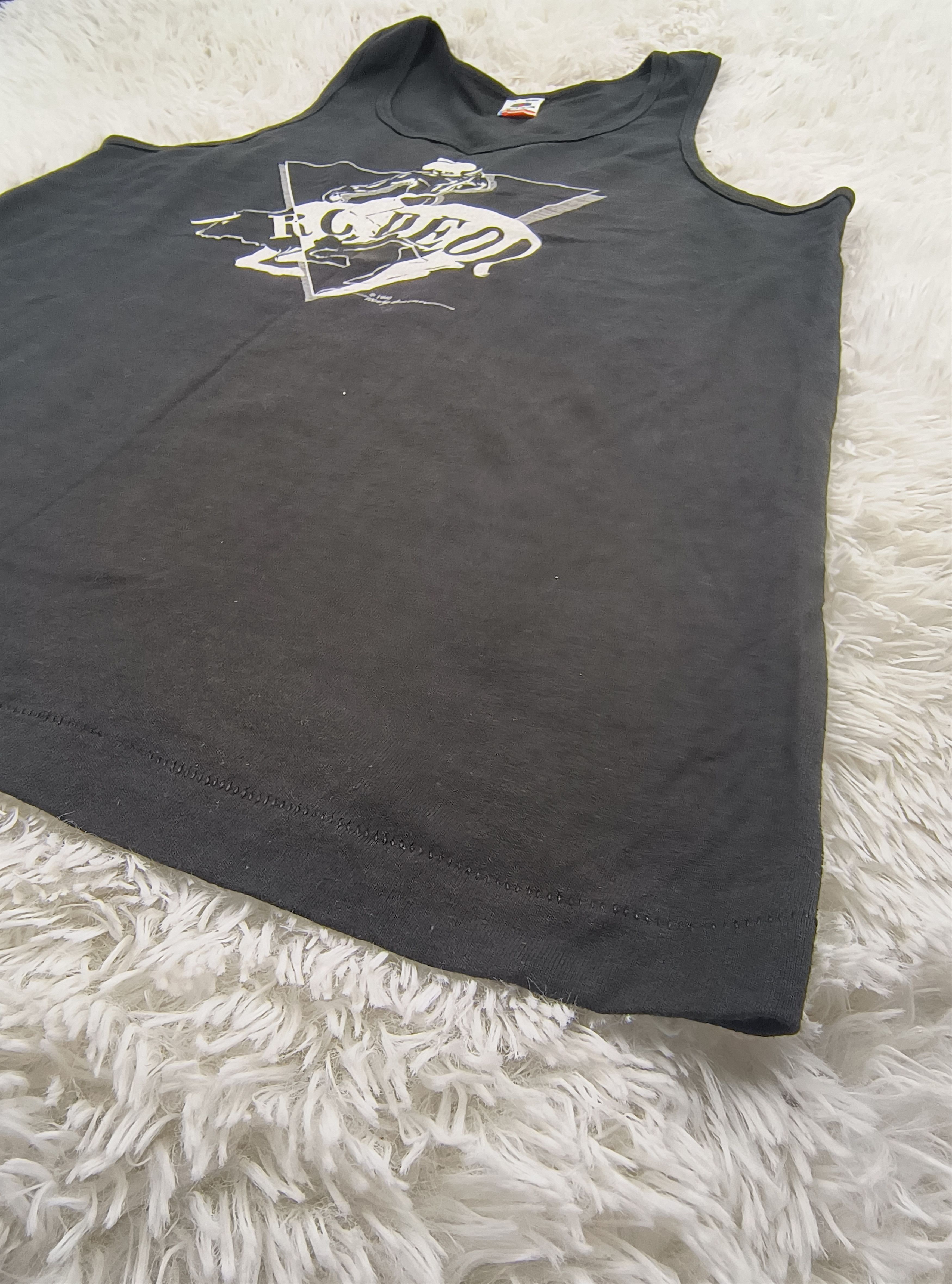 Fruit Of The Loom Vintage rodeo stripper 1990 tank top Size US L / EU 52-54 / 3 - 4 Thumbnail