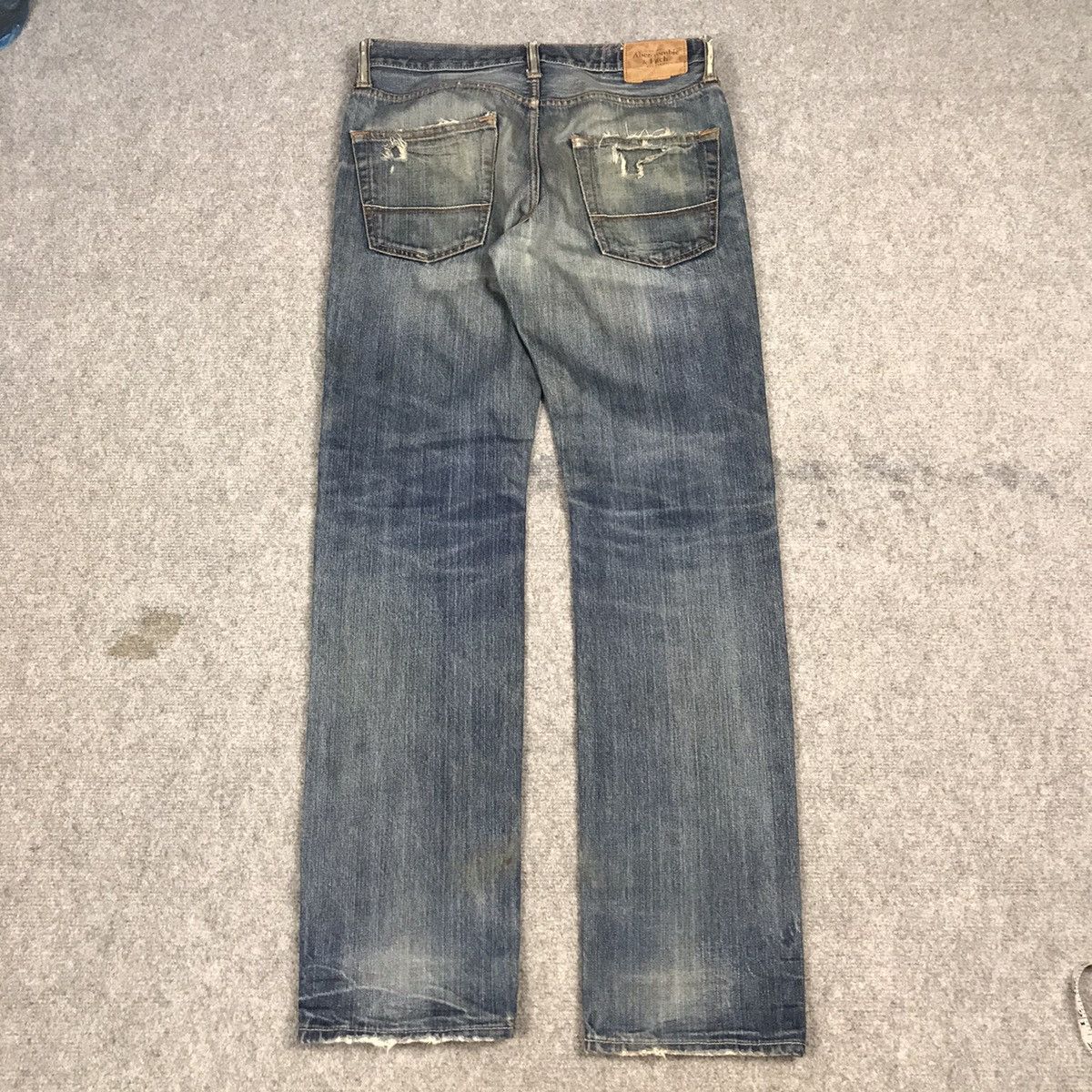 Japanese Brand Abercrombie fitch Distressed denim Japanese style pants Size US 30 / EU 46 - 9 Thumbnail