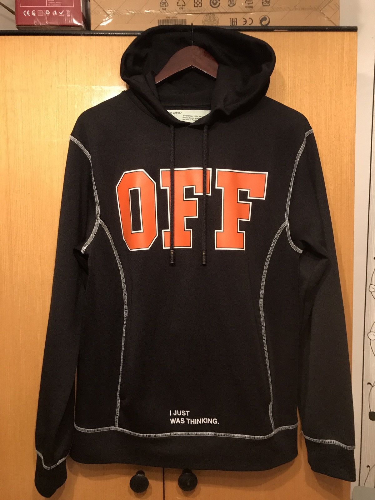 Off-White OFF-WHITE c/o Virgil Abloh I was Just Thinking Print Hoodie Size US M / EU 48-50 / 2 - 15 Thumbnail