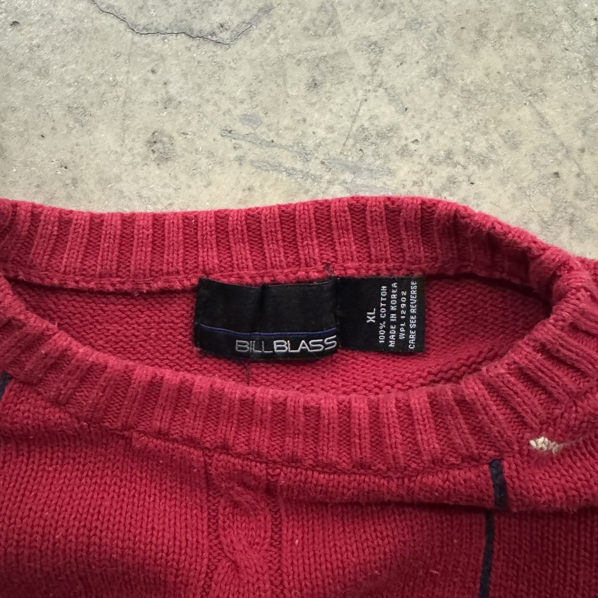 Bill Blass Vintage 90s Y2K Bill Blass Red Knit Sweater Size XL Retro Size US XL / EU 56 / 4 - 4 Thumbnail