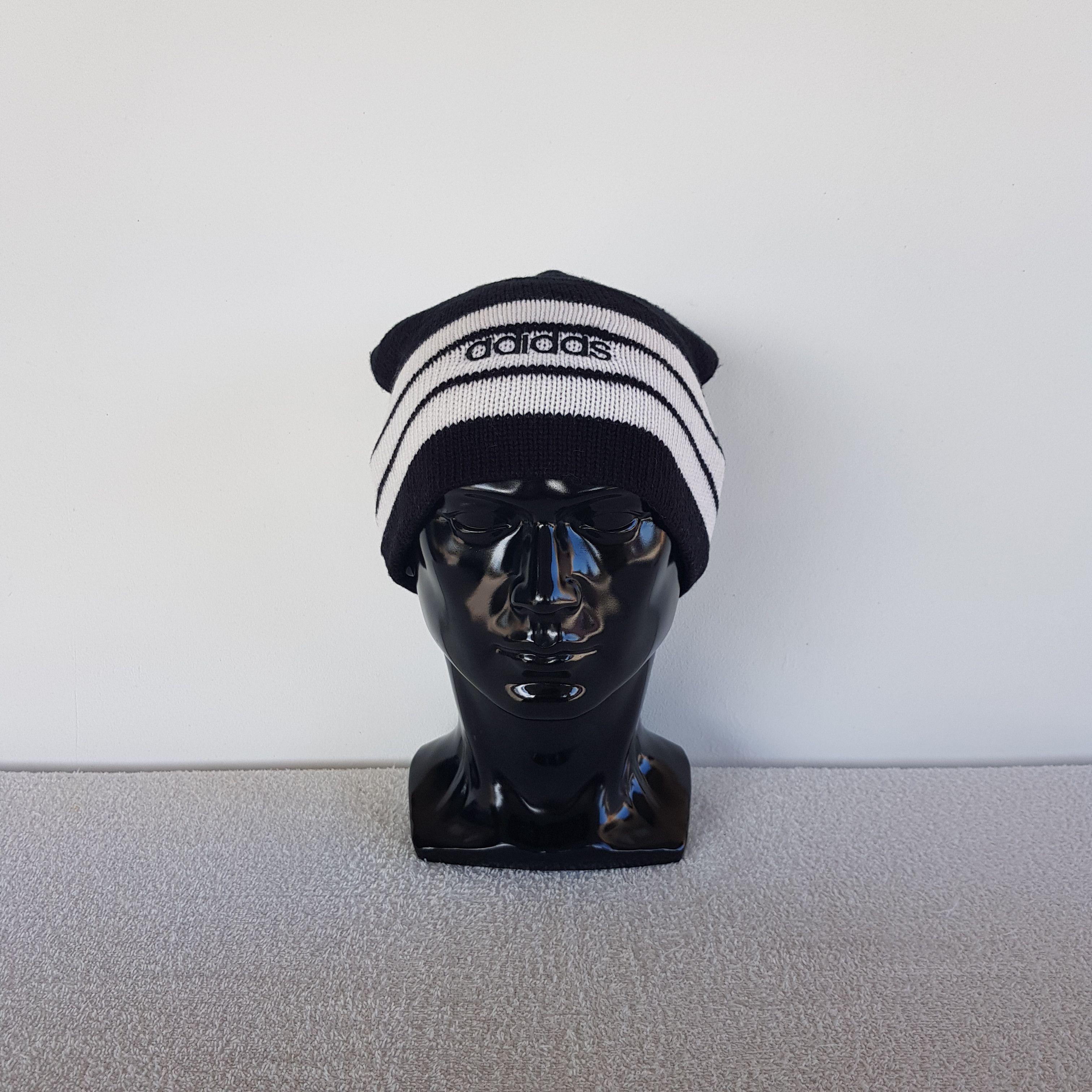 Japanese Brand Vintage Adidas Beanie Fair Isle Ribbed Knit Snow Caps Hats Size ONE SIZE - 2 Thumbnail