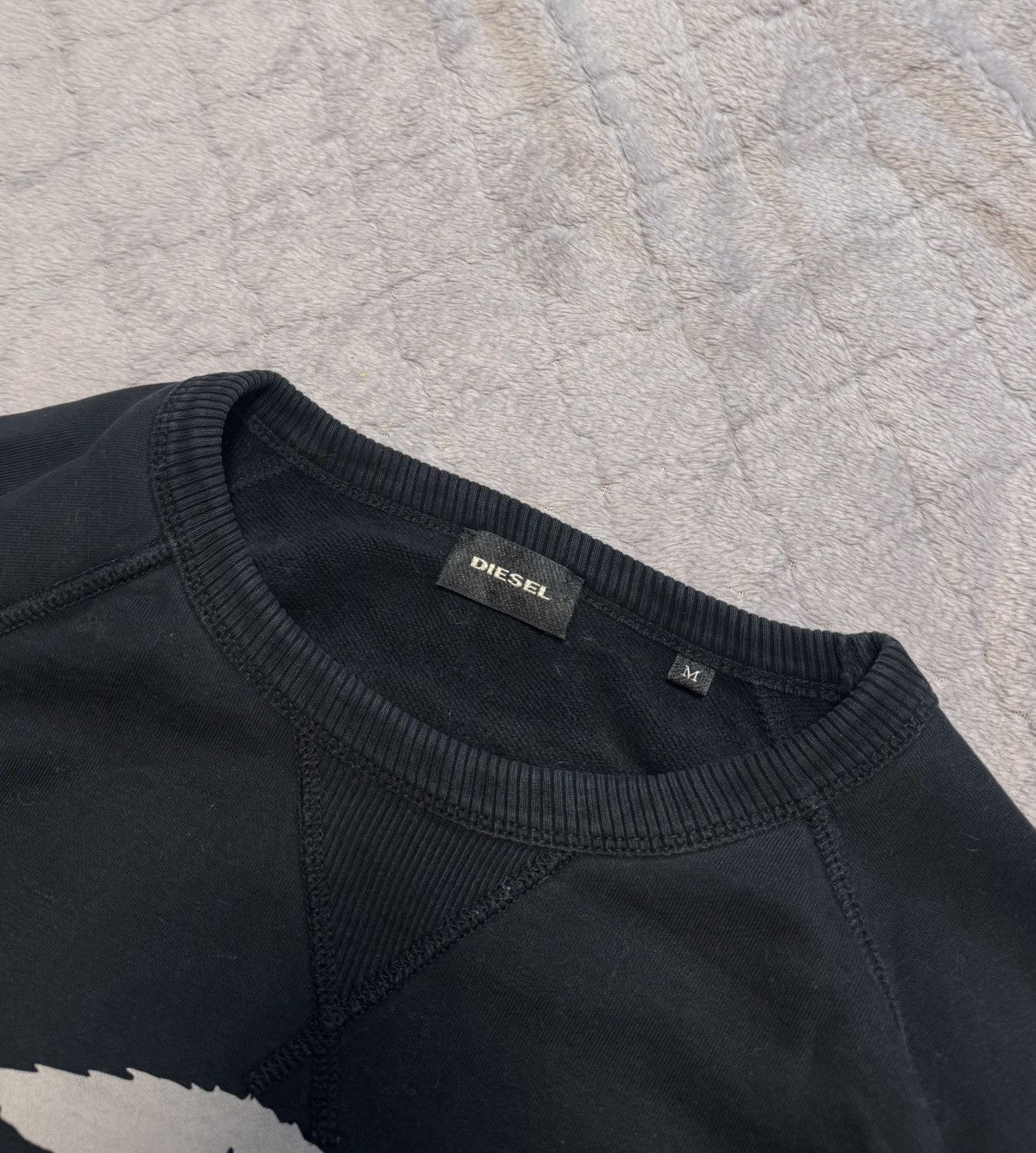 Diesel × Vintage Vintage y2k Diesel Big Logo Sweatshirt Size US M / EU 48-50 / 2 - 6 Thumbnail
