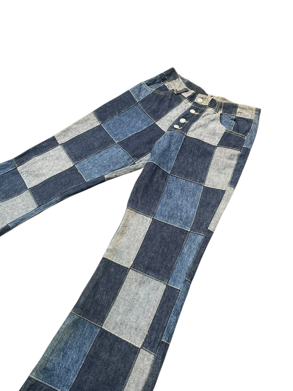 Japanese Brand Vintage Flare Custom Patch Denim Size US 28 / EU 44 - 2 Thumbnail