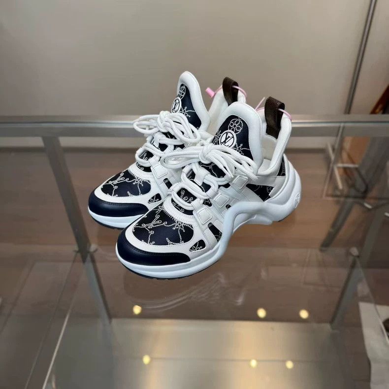 Louis Vuitton Louis Vuitton Archlight 24 White Blue Sneakers - dmc Size US 10 / EU 43 - 1 Thumbnail