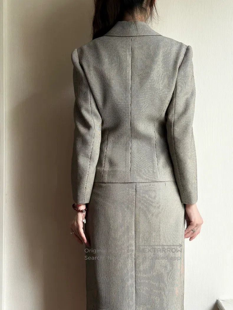 Hermes Hermes Classic Blazer Dress Set Size XS / US 0-2 / IT 36-38 - 9 Thumbnail