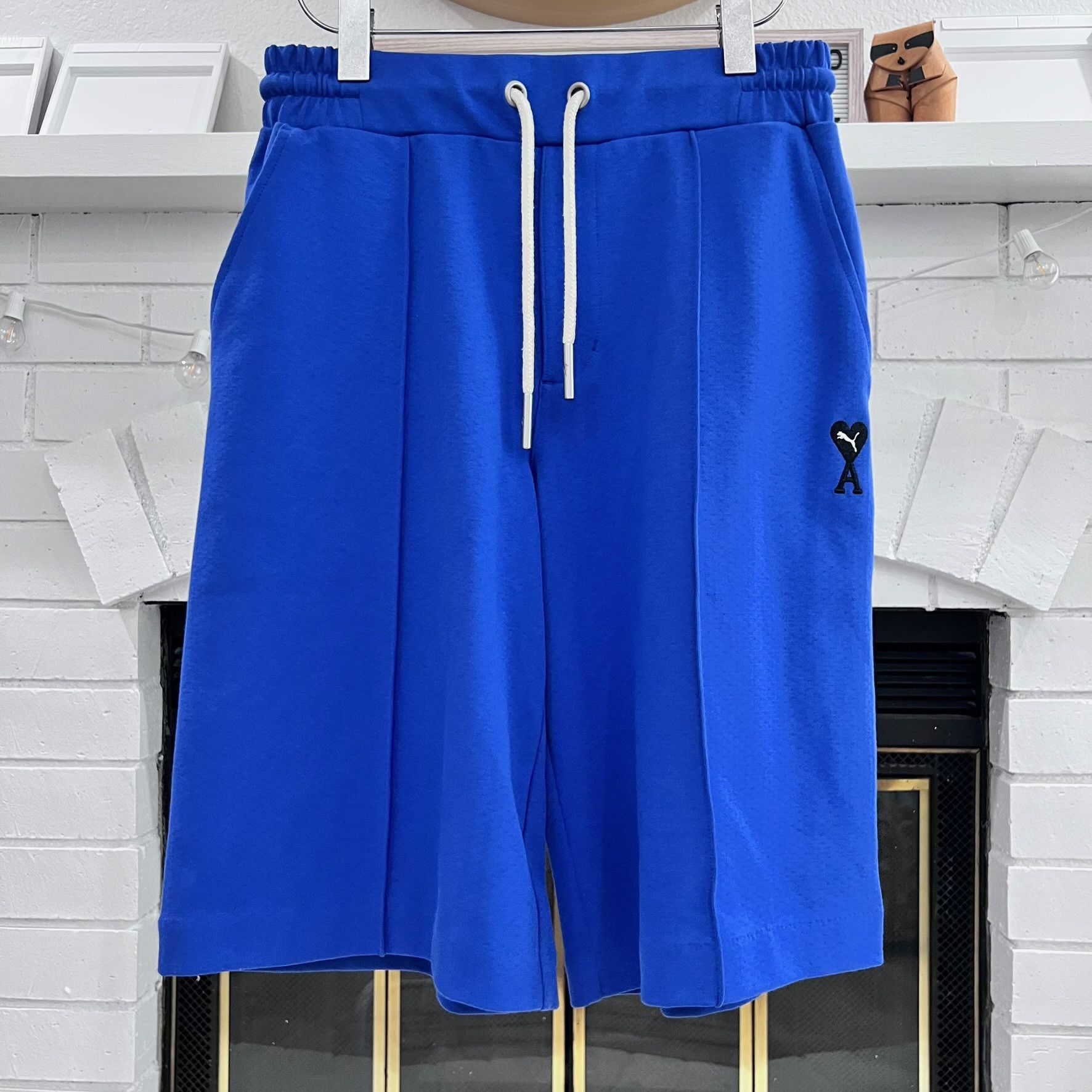 AMI AMI X Puma Dazzling Blue Black Heart Logo Shorts Size US 28 / EU 44 - 2 Thumbnail