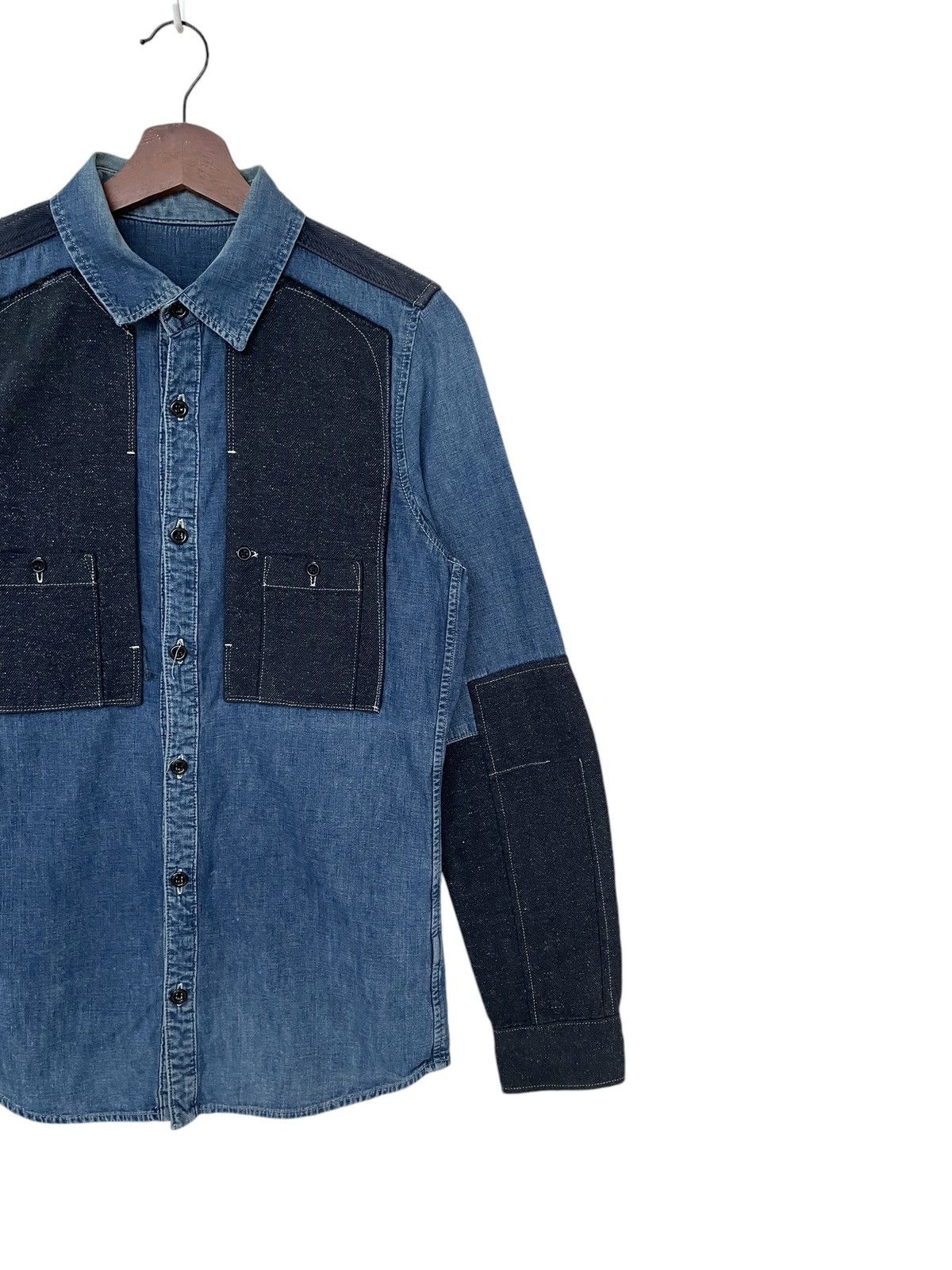 Marithe + Francois Girbaud × Vintage Vintage Japanese Brand Marithe Francois Girbaud Shirt 1990s Size US S / EU 44-46 / 1 - 6 Thumbnail