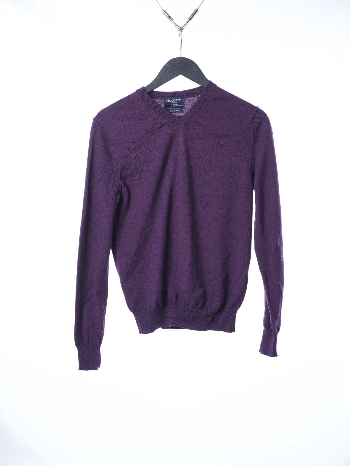 Hackett Hackett Merino Wool Lana V Neck Sweater Size US S / EU 44-46 / 1 - 1 Thumbnail