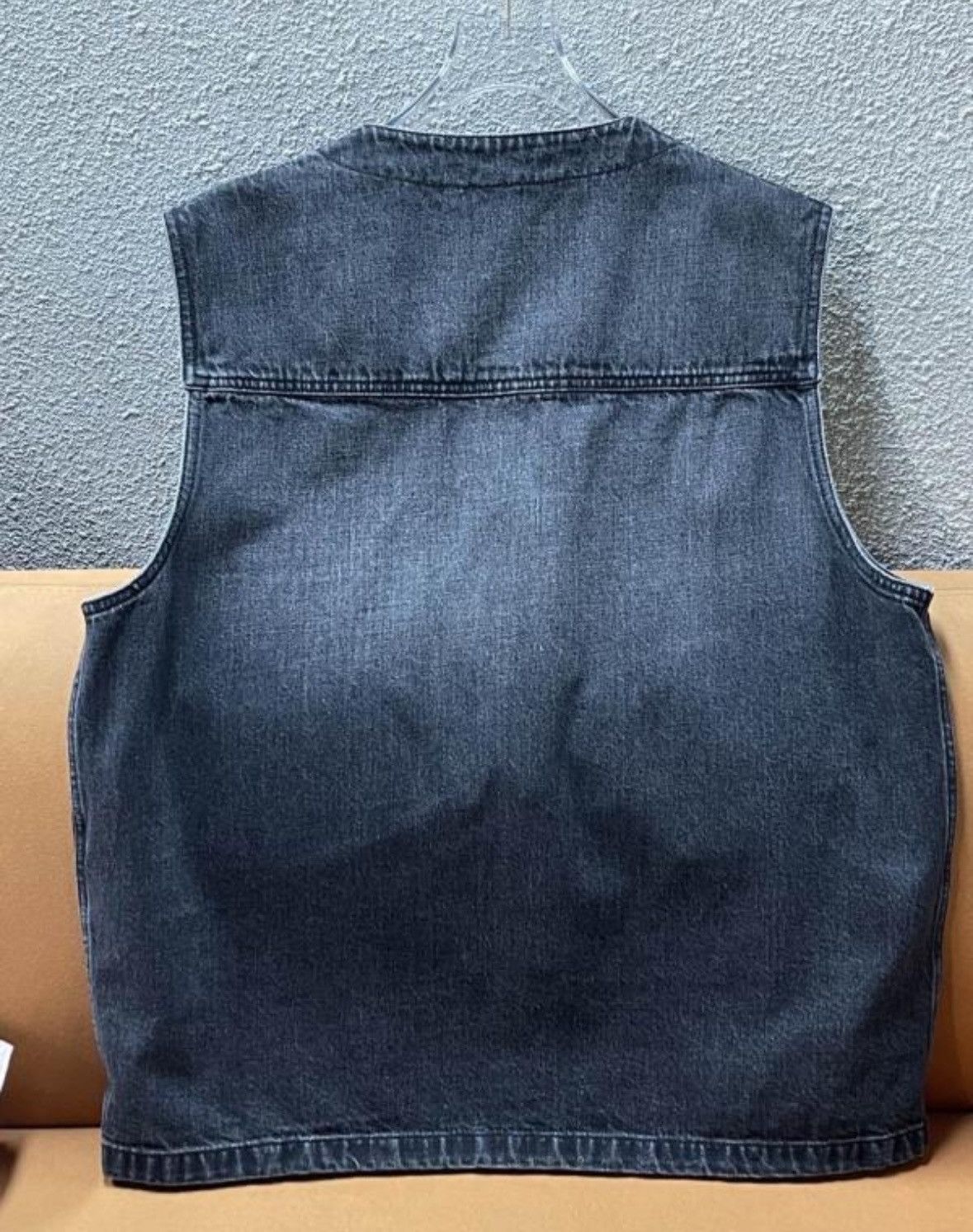 Prada Prada Triangle Logo Denim Vest wxx Size US M / EU 48-50 / 2 - 4 Thumbnail