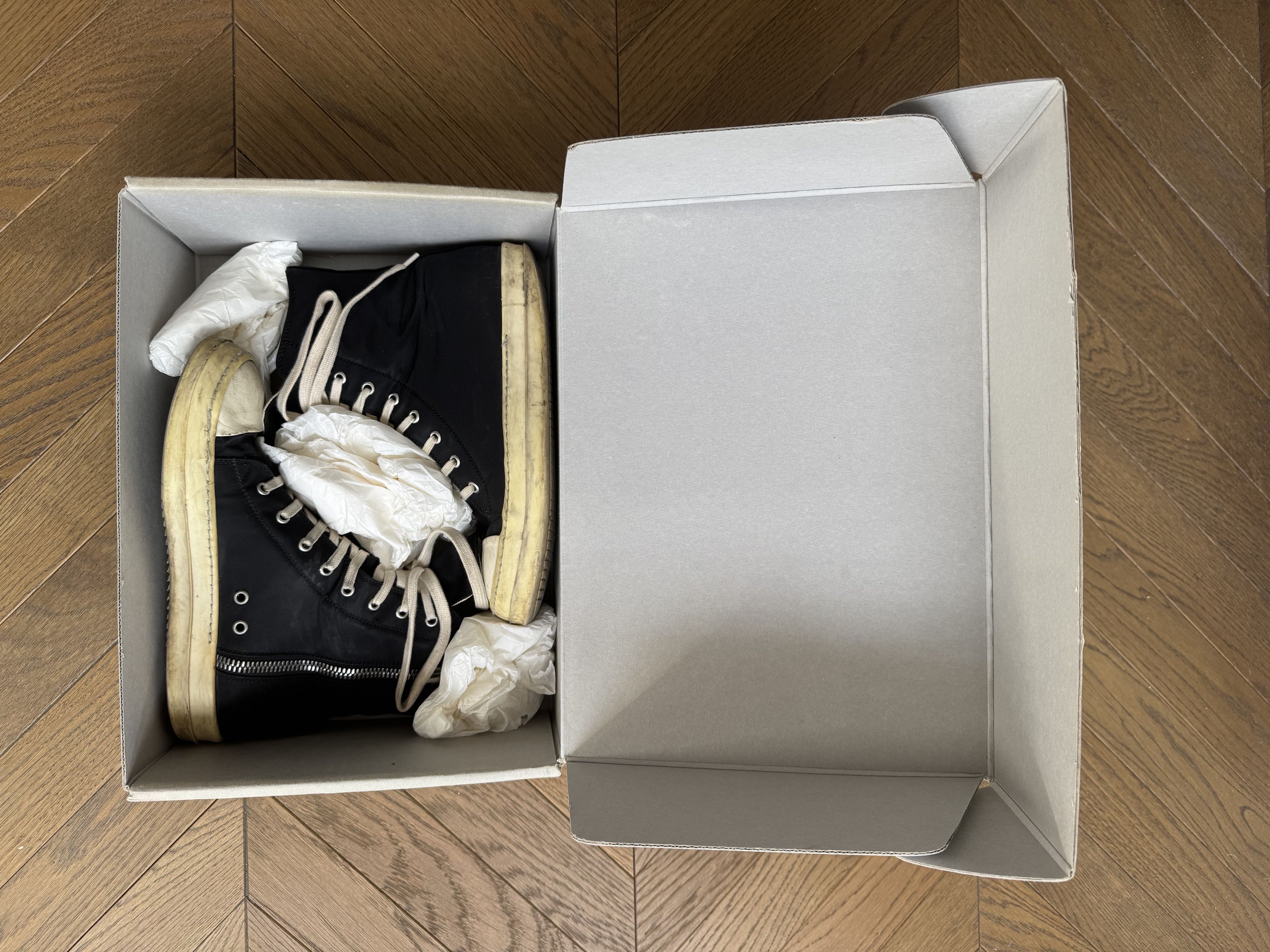 Rick Owens Drkshdw [40] Nylon High Top Ramones Sneakers (AW16) Size US 7 / EU 40 - 6 Thumbnail