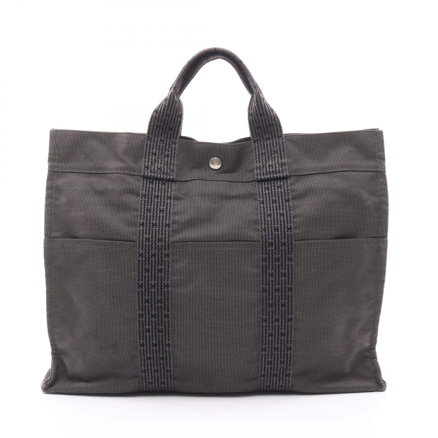 Hermes Hermes Hermes Herline MM Nylon Canvas Tote Bag Textile Tote Bag DUTY FREE for USA Size ONE SIZE - 1 Thumbnail
