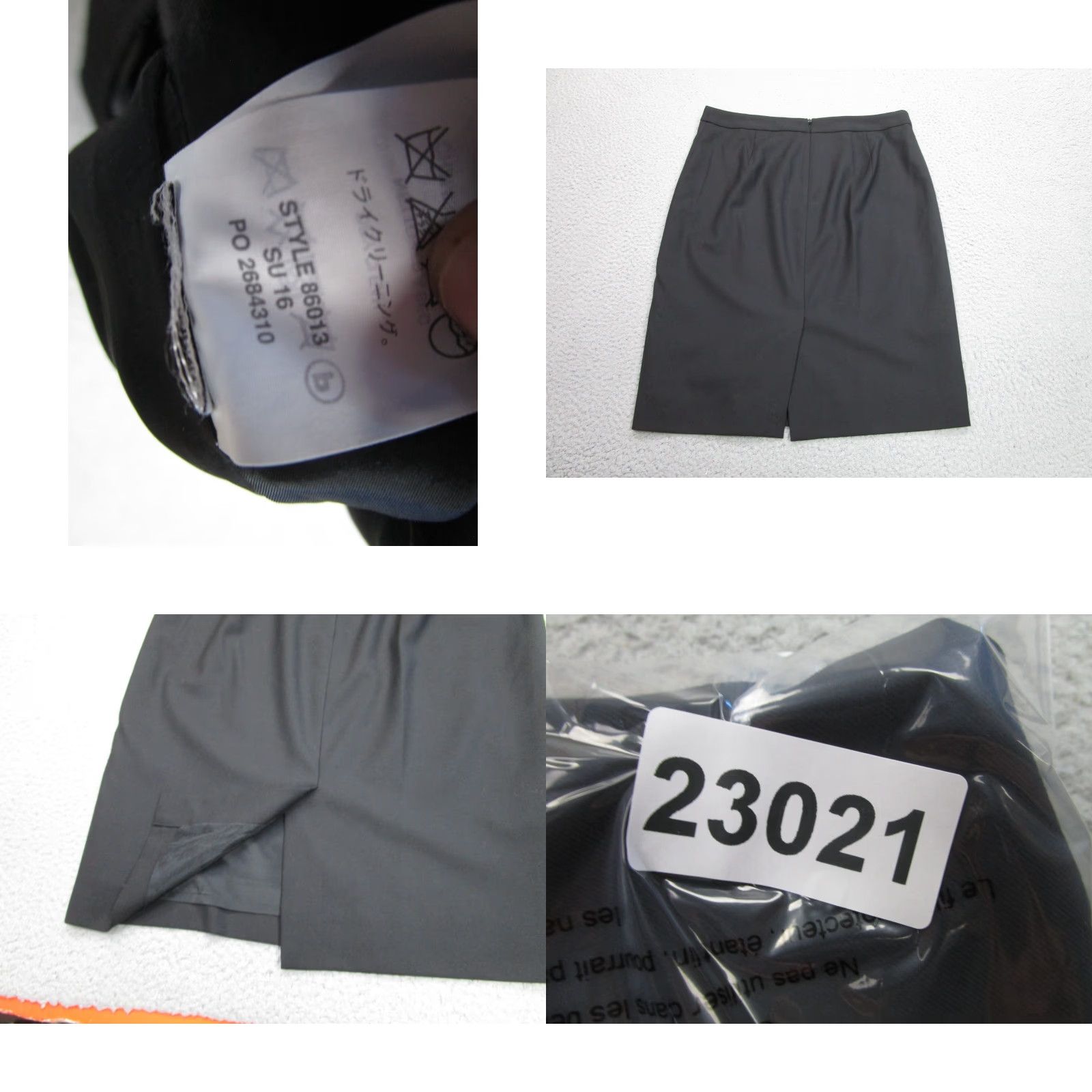 J.Crew VINTAGE J. Crew Skirt Womens 6 Black Wool Pencil Knee Length Zip Zipper Career Business Formal Style Straight & Pencil Lined Size 28" / US 6 / IT 42 - 8 Thumbnail