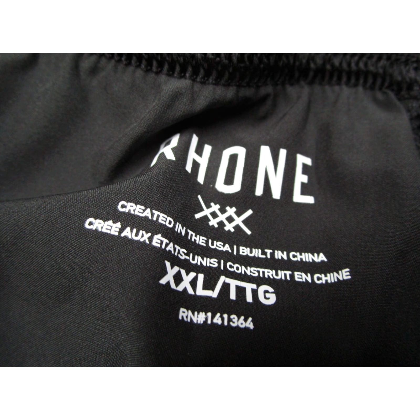 Rhone Rhone Mens Shorts 2XL Pursuit Black 5" Linerless Drawstring Pockets Beach Workout Activewear Size US 39 - 2 Thumbnail